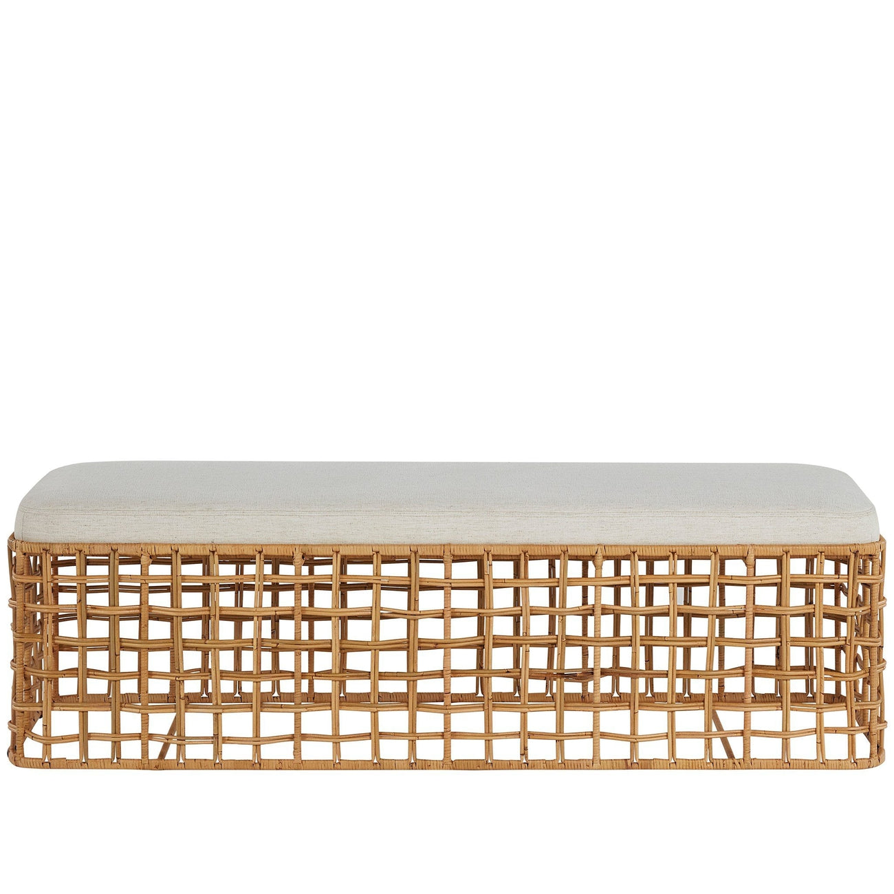 Getaway Rattan Bench-Universal Furniture-UNIV-U033E380-Benches-4-France and Son