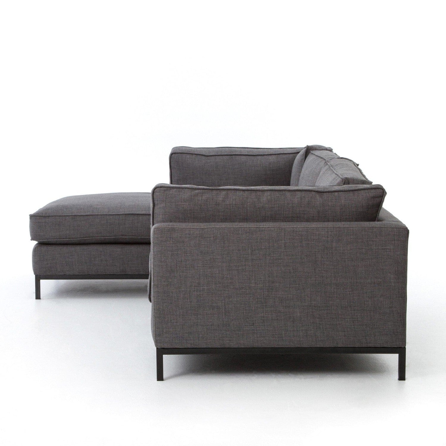 Grammercy 2-Piece Chaise Sectional - Bennett Charcoal