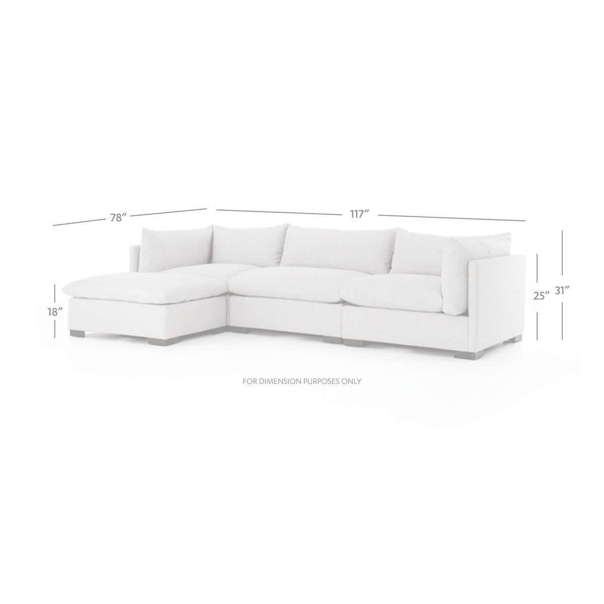 Westwood 3-Piece Sectional - Bennett Moon