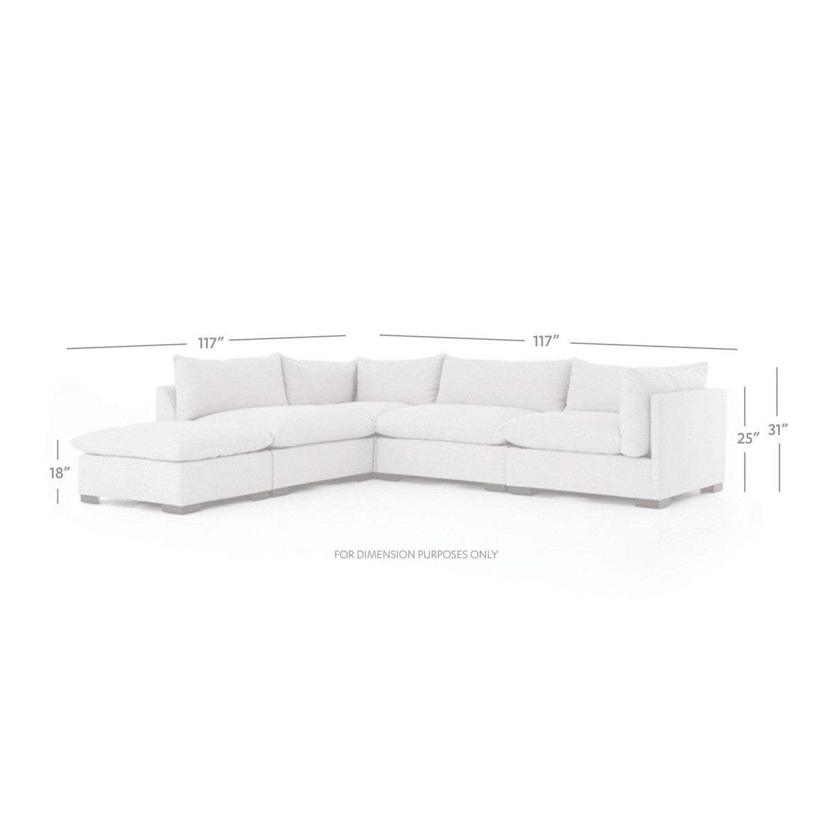 Westwood 4-Piece Sectional - Bennett Moon