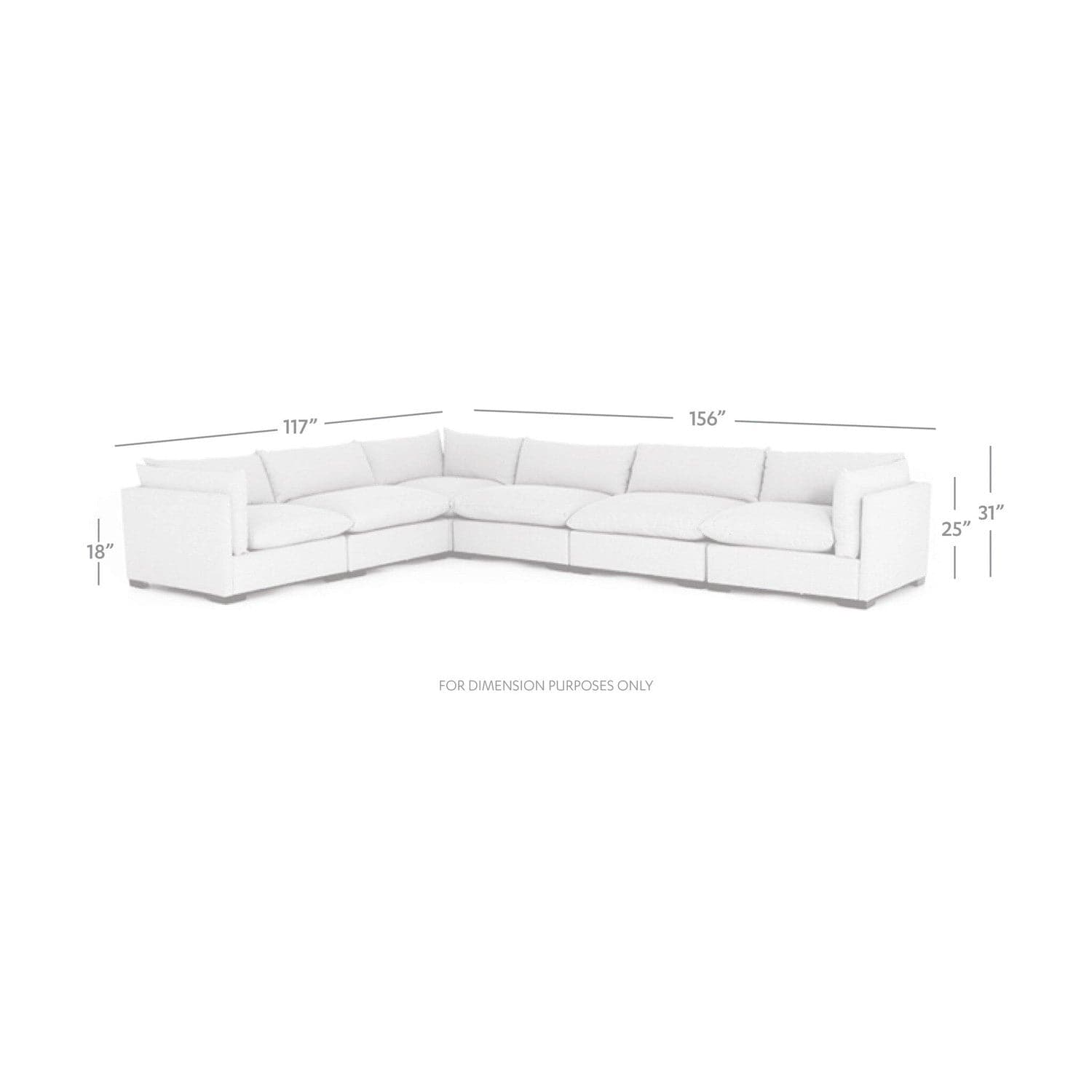 Westwood 6-Piece Sectional - Bennett Moon