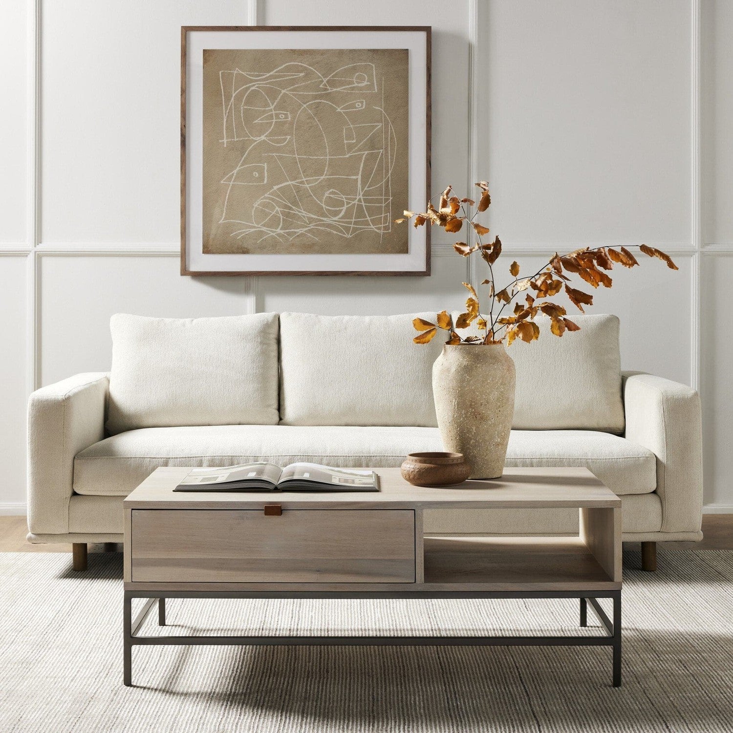 Dom Sofa - Bonnell Ivory