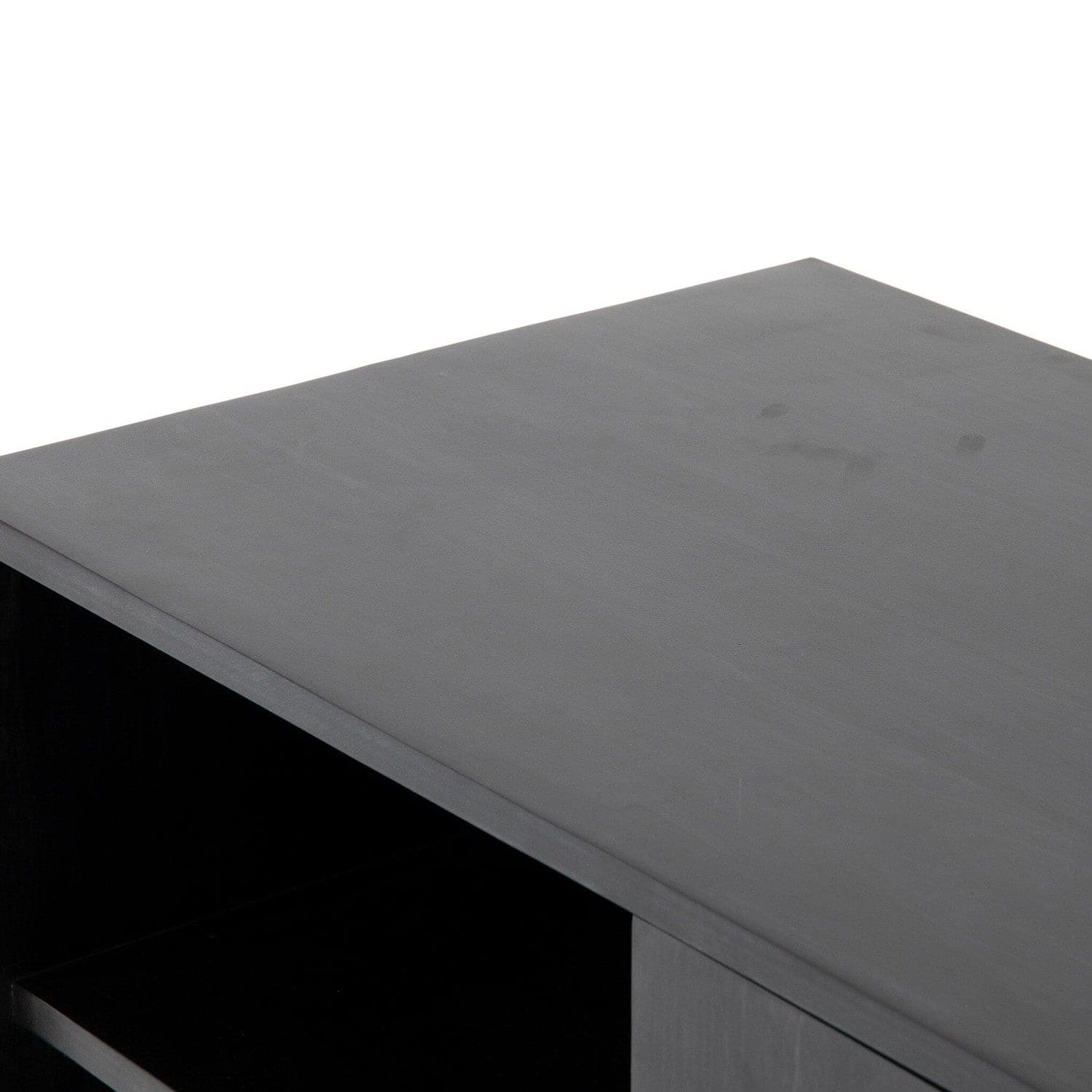 Trey Media Console - Black Wash Poplar