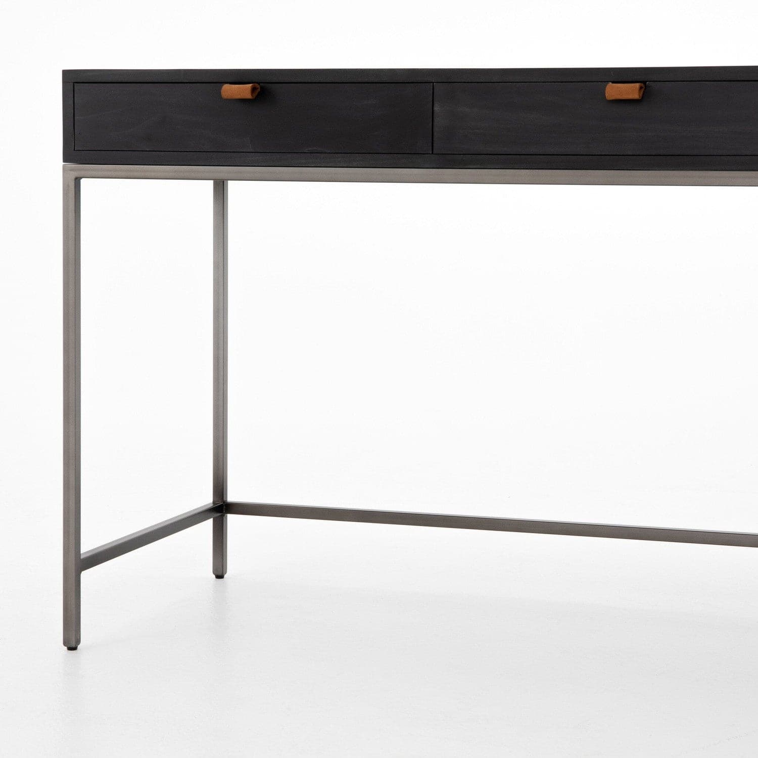 Trey Modular Writing Desk - Black Wash Poplar