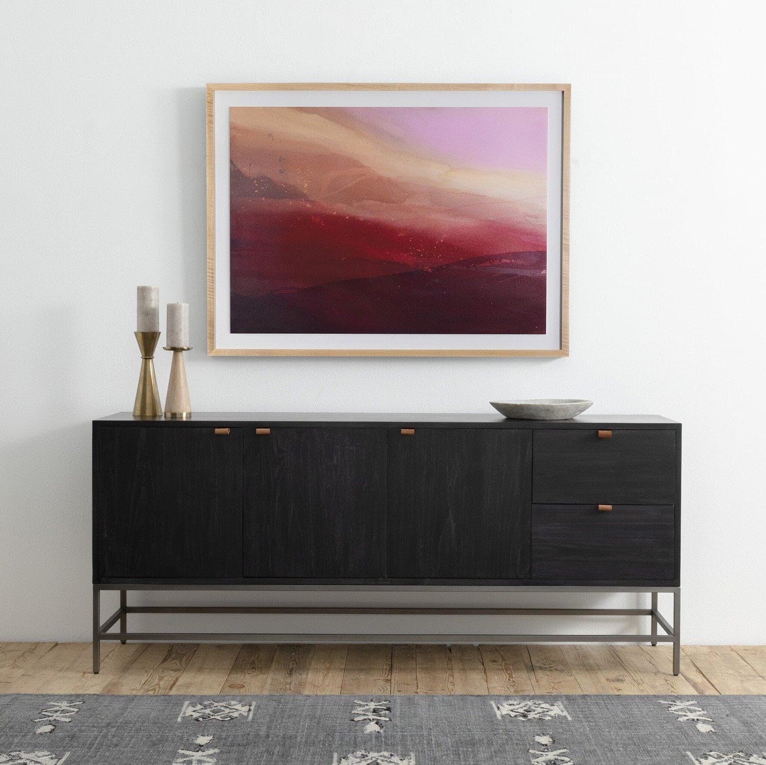 Trey Sideboard - Black Wash Poplar