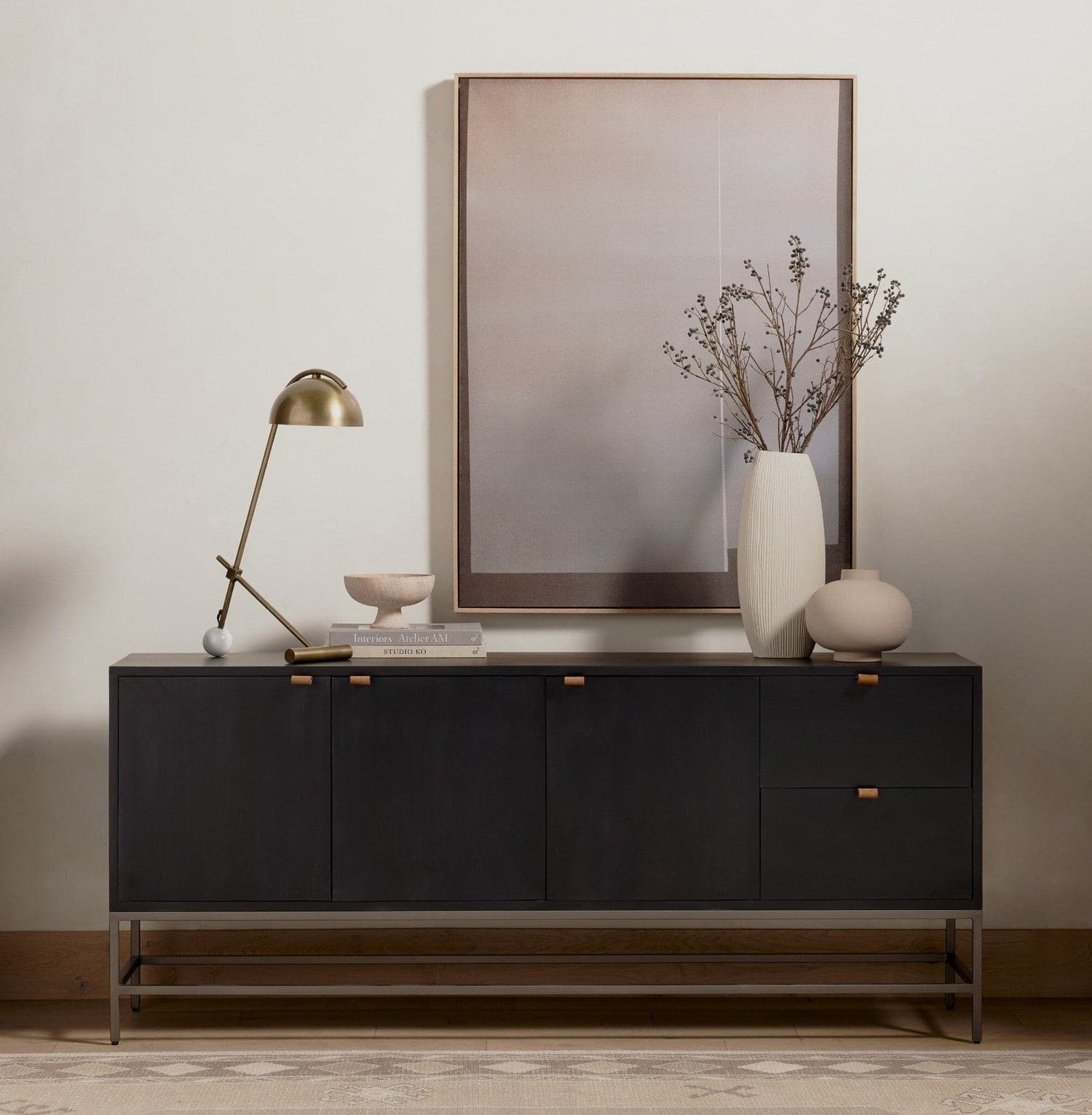 Trey Sideboard - Black Wash Poplar