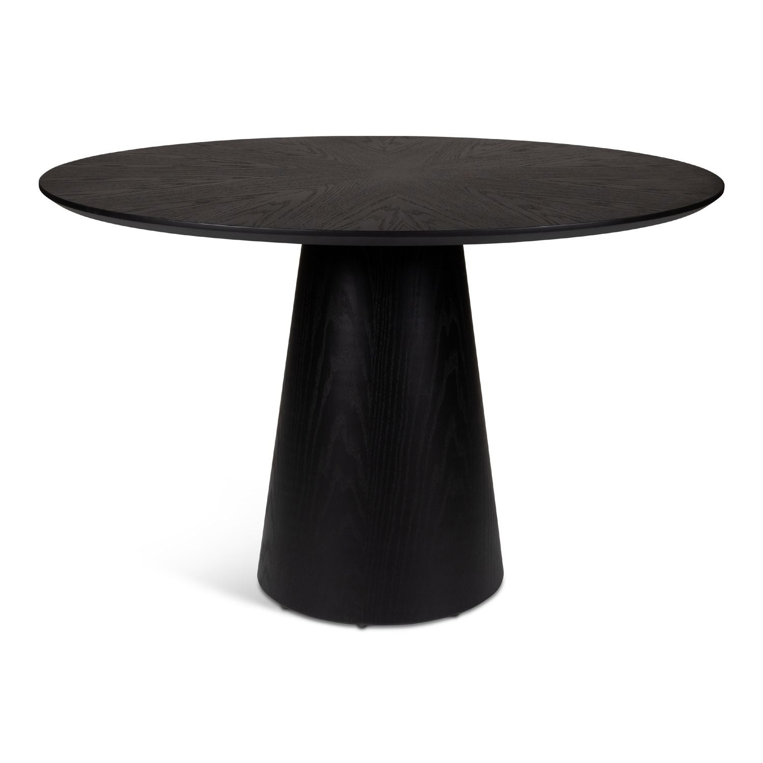 Mona Wood Round Dining Table - Ebano