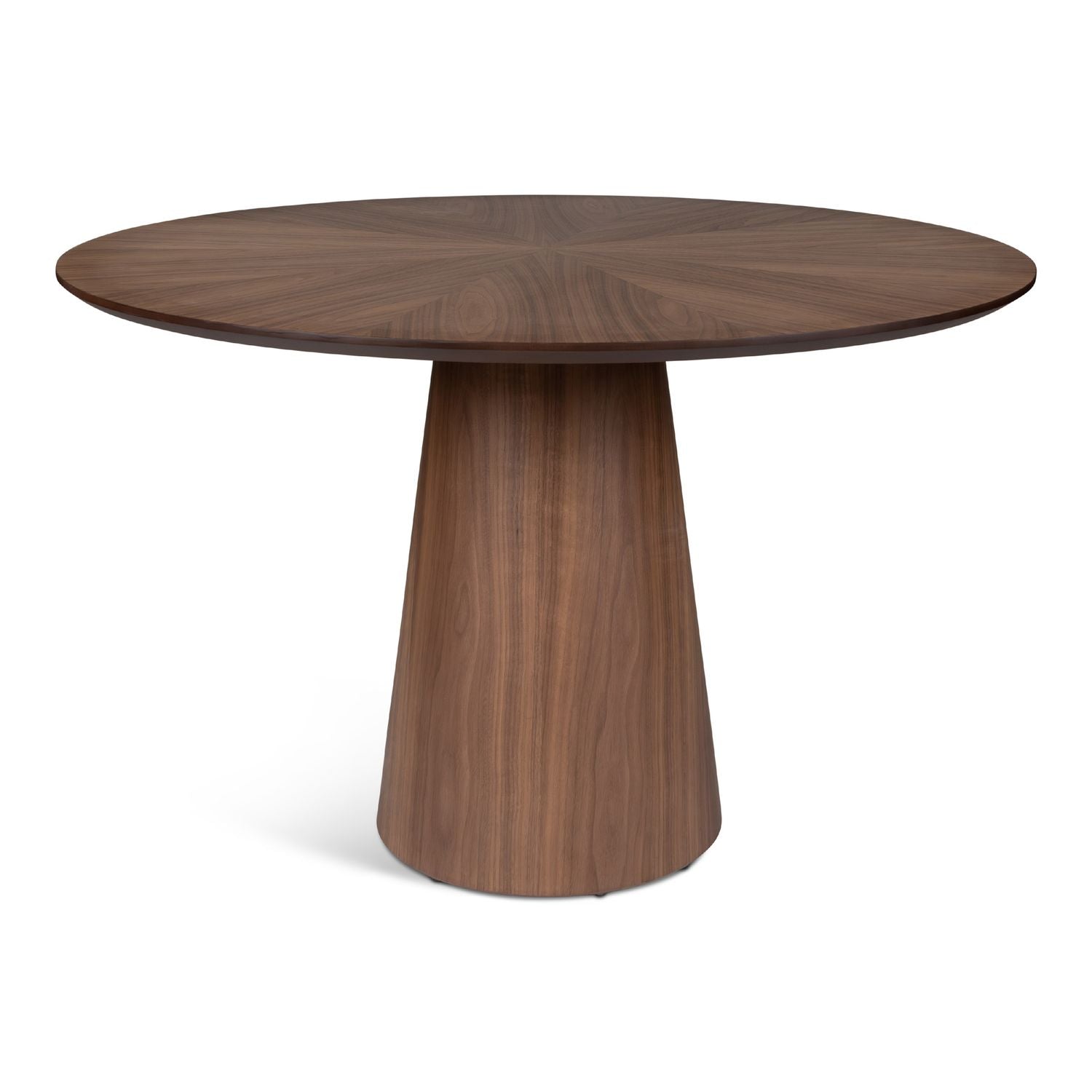 Mona Wood Round Dining Table - Nogueria