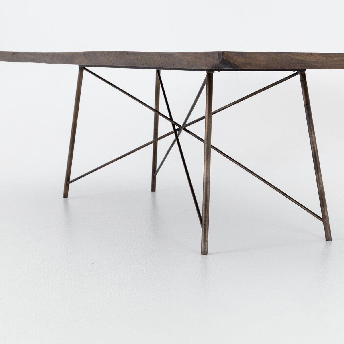 Rocky 101" Dining Table - Smoked Saman