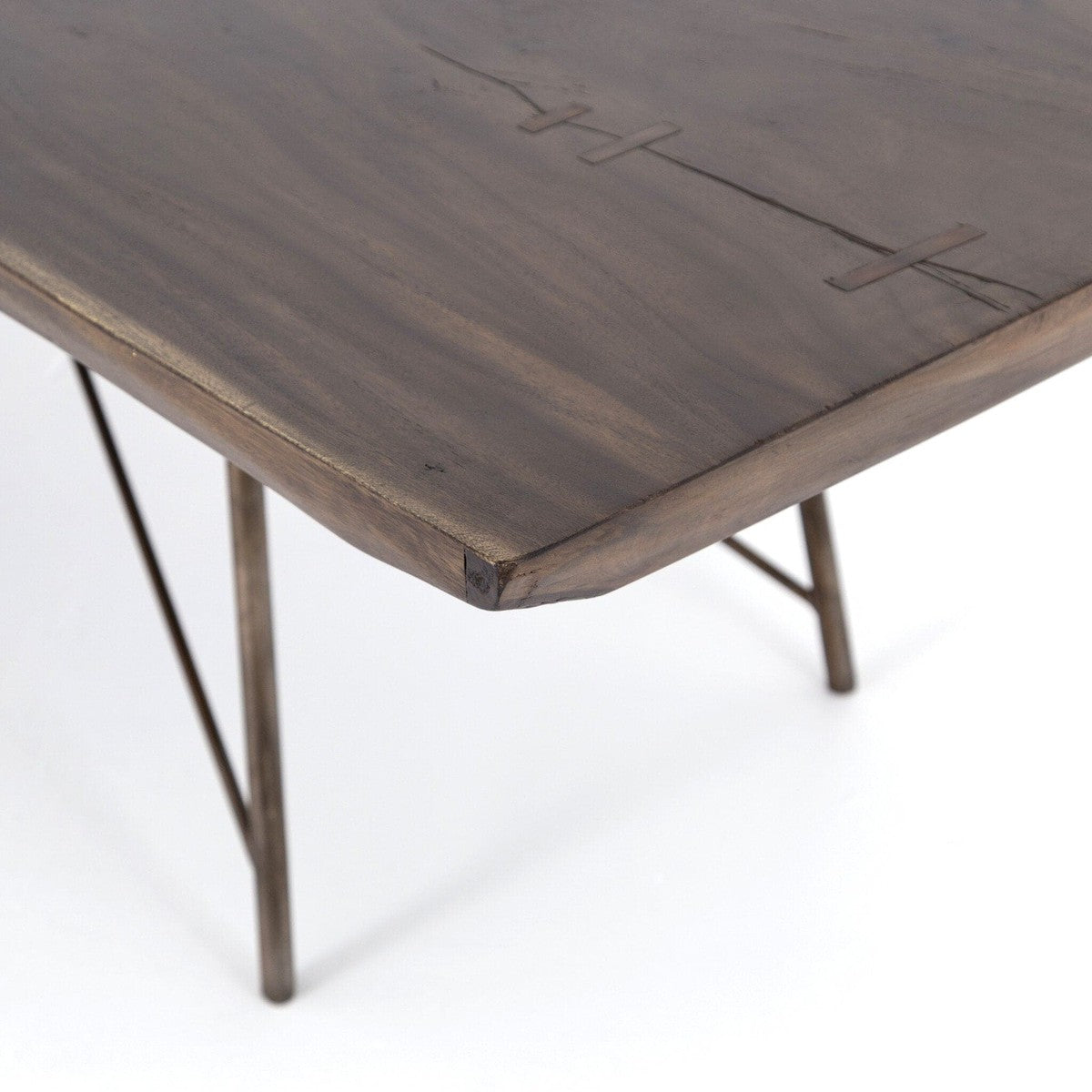 Rocky 101" Dining Table - Smoked Saman