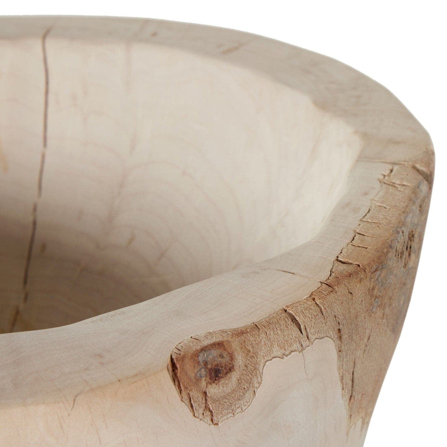 Reclaimed Wood Bowl - Ivory