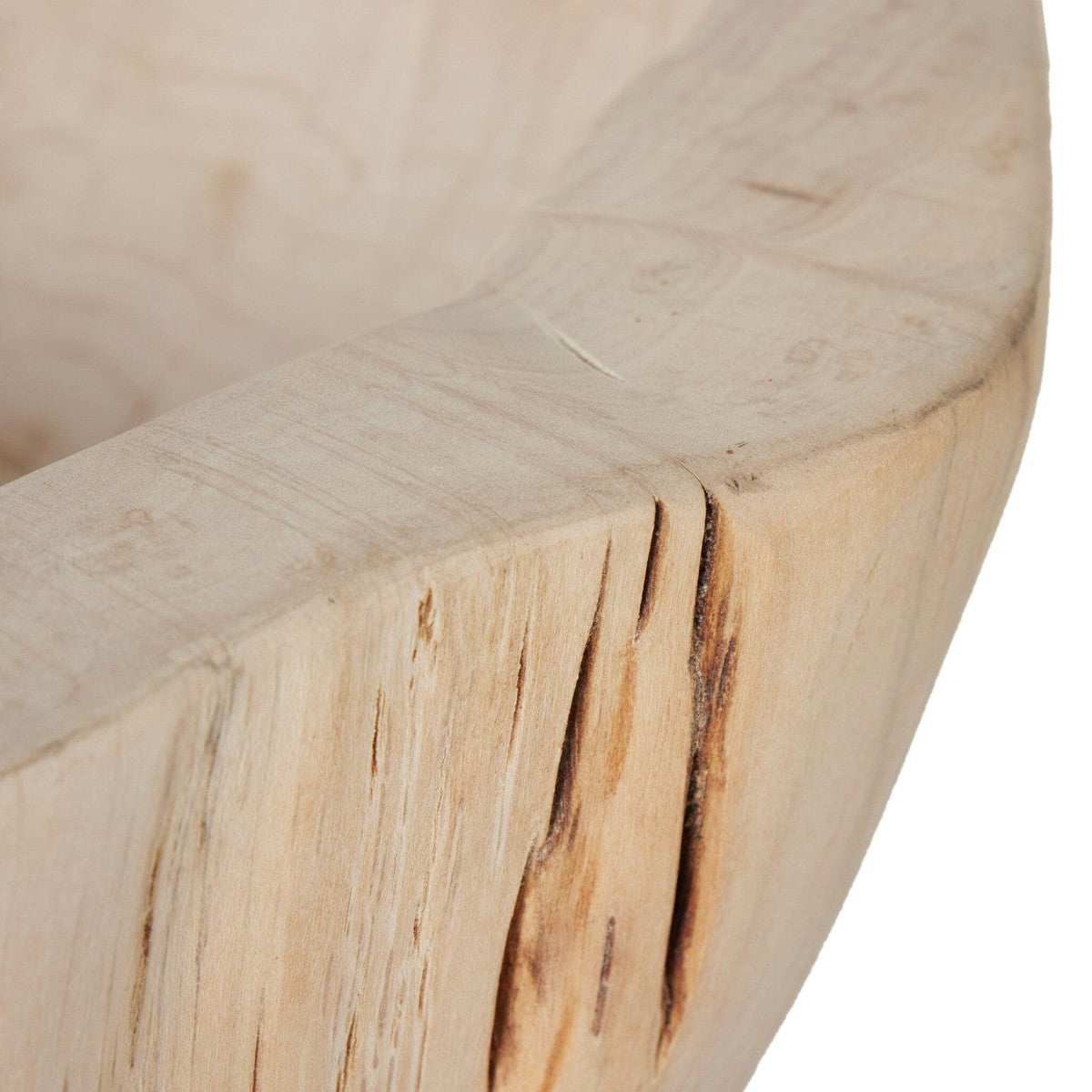 Reclaimed Wood Bowl - Ivory