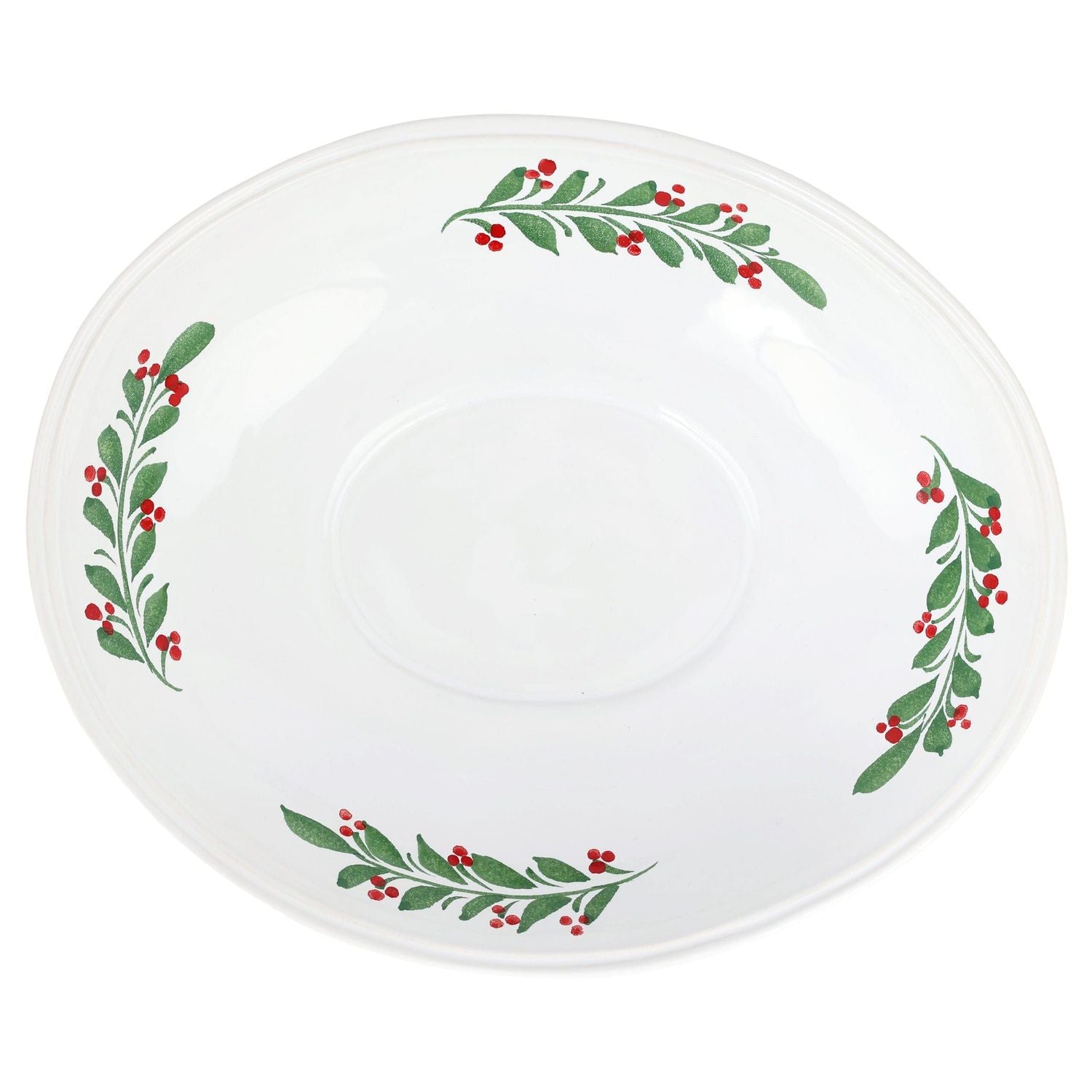 Aria Holiday Shallow Oval Bowl