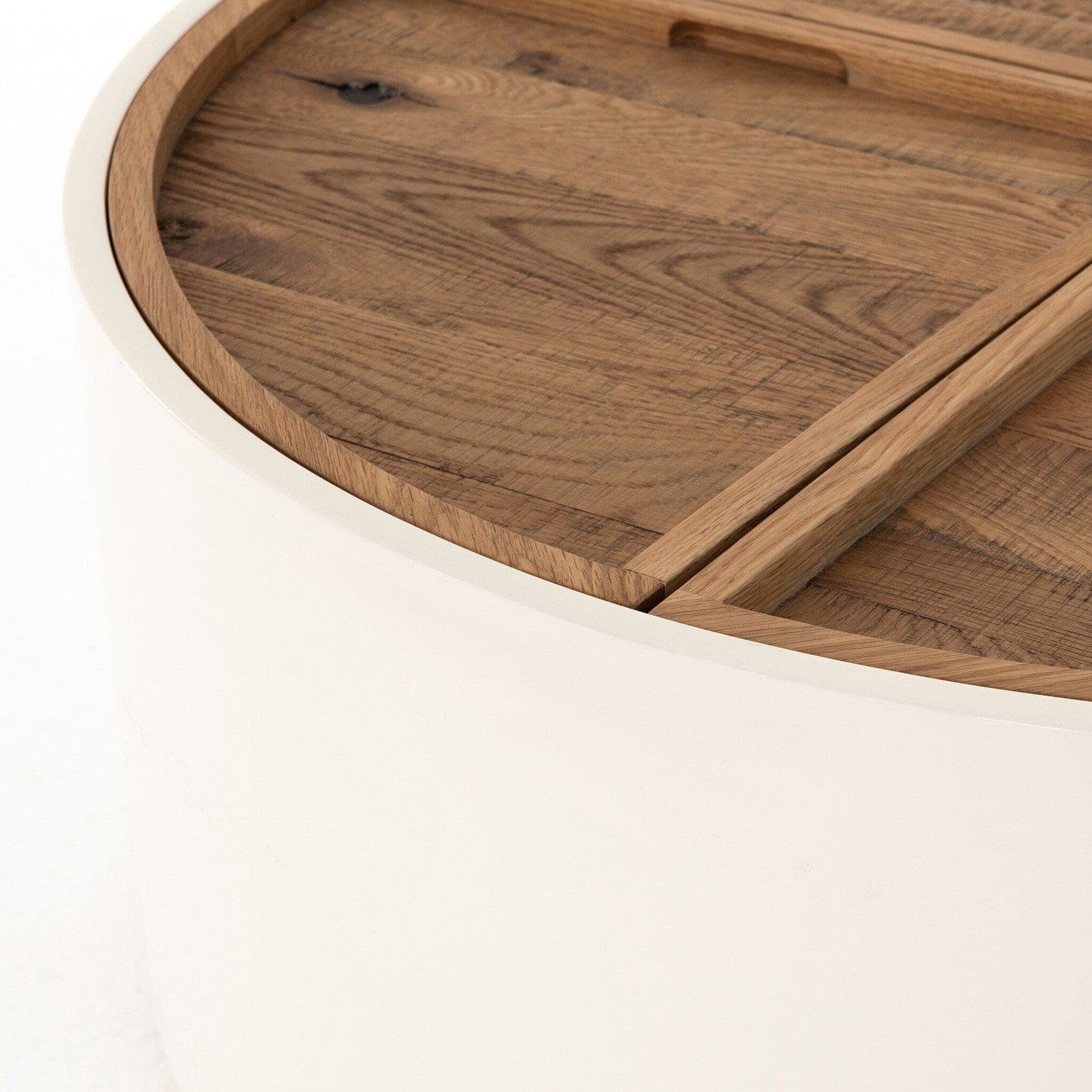 Cas Drum Coffee Table - Dry Oak