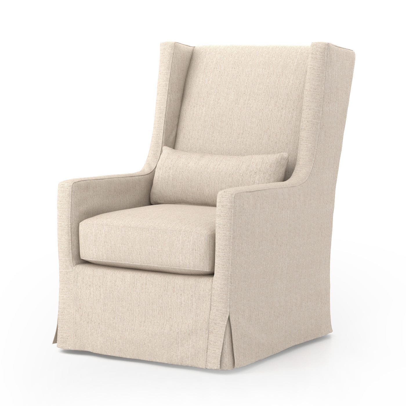 Swivel Wing Chair-Four Hands-FH-106152-007-Lounge Chairs-1-France and Son