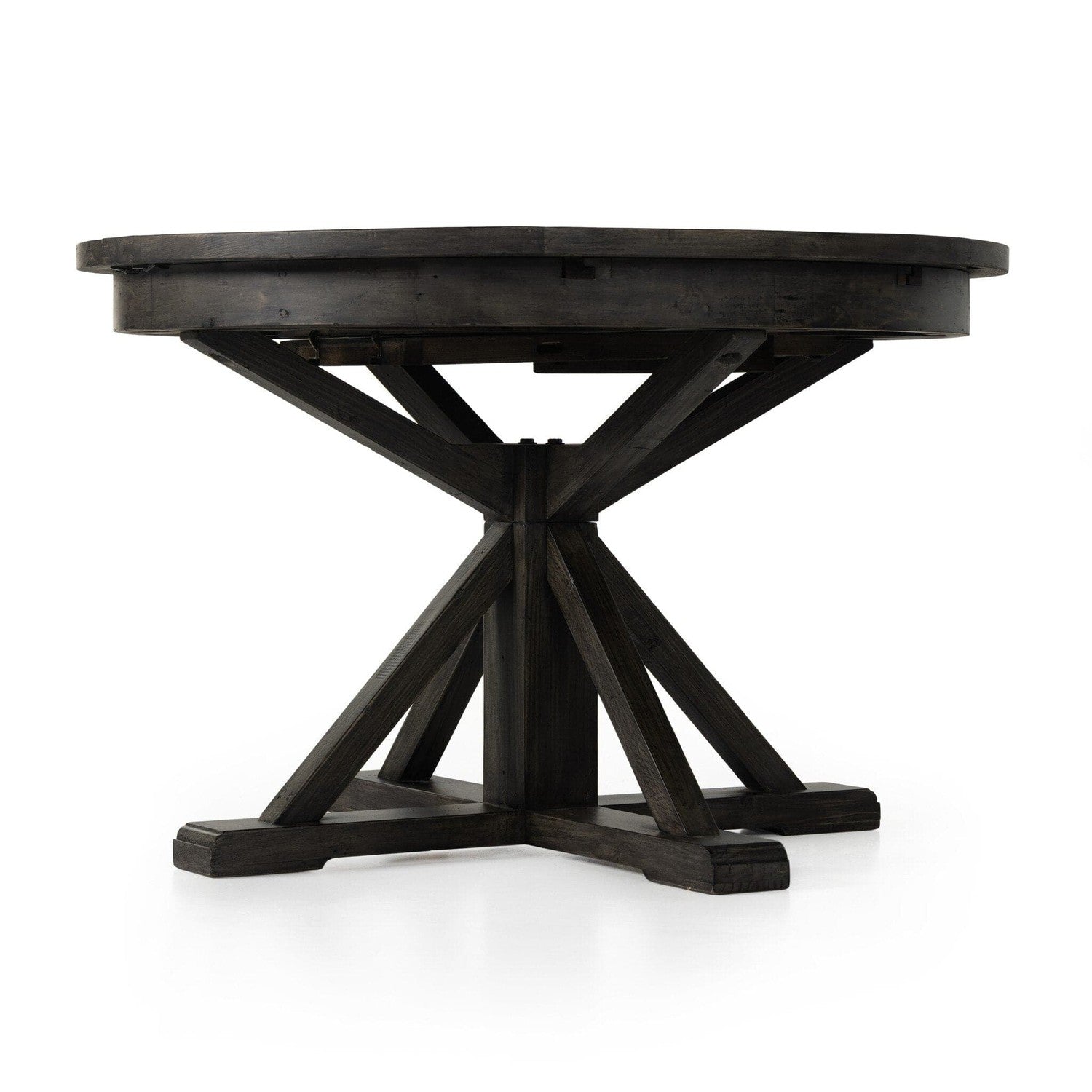 Cintra Extension Dining Table - Rustic Black Olive