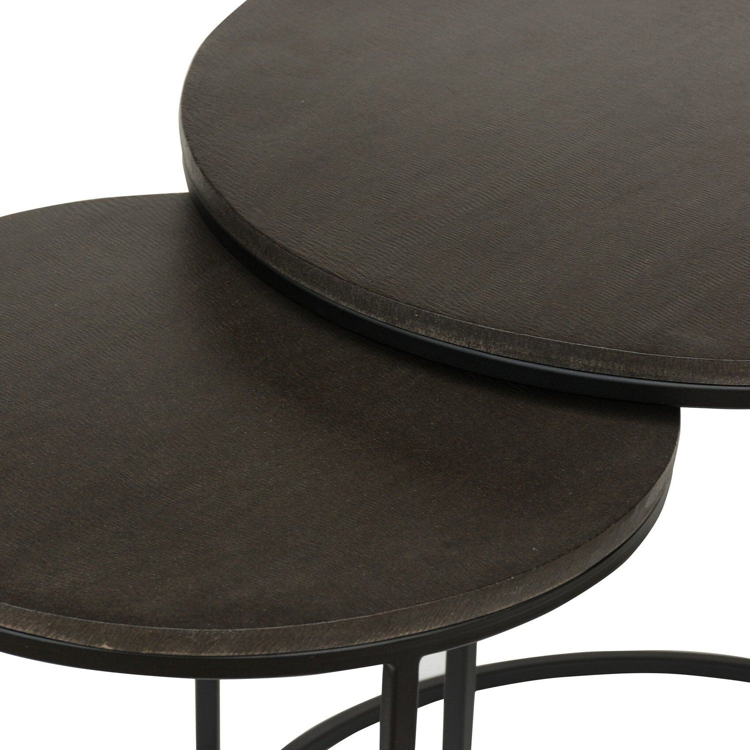 Lavastone Nesting Tables - Black Lavastone