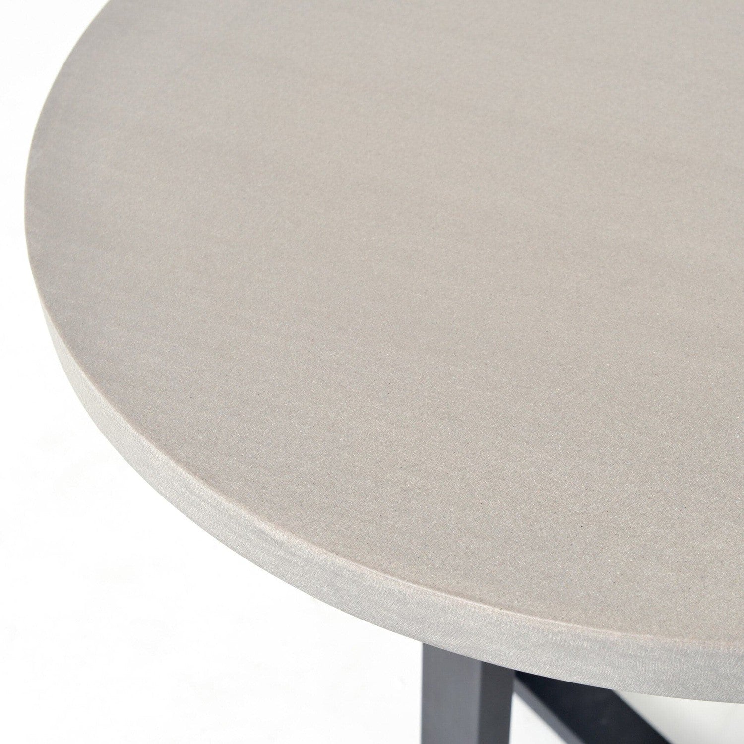 Cyrus Outdoor Round Dining Table - Light Grey