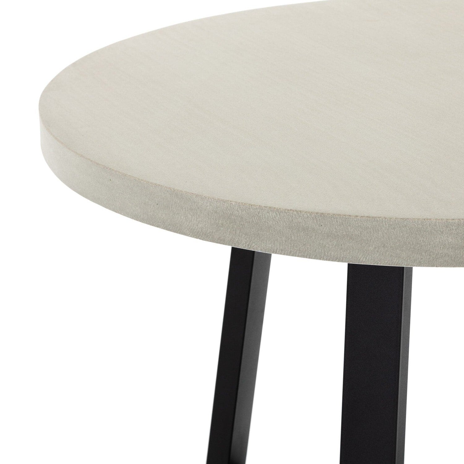 Cyrus Outdoor Round Dining Table - Light Grey