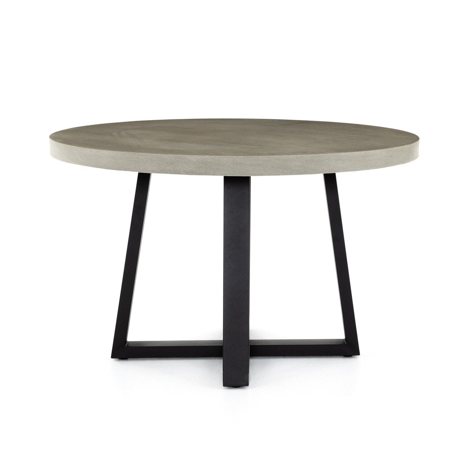 Cyrus Outdoor Round Dining Table - Light Grey