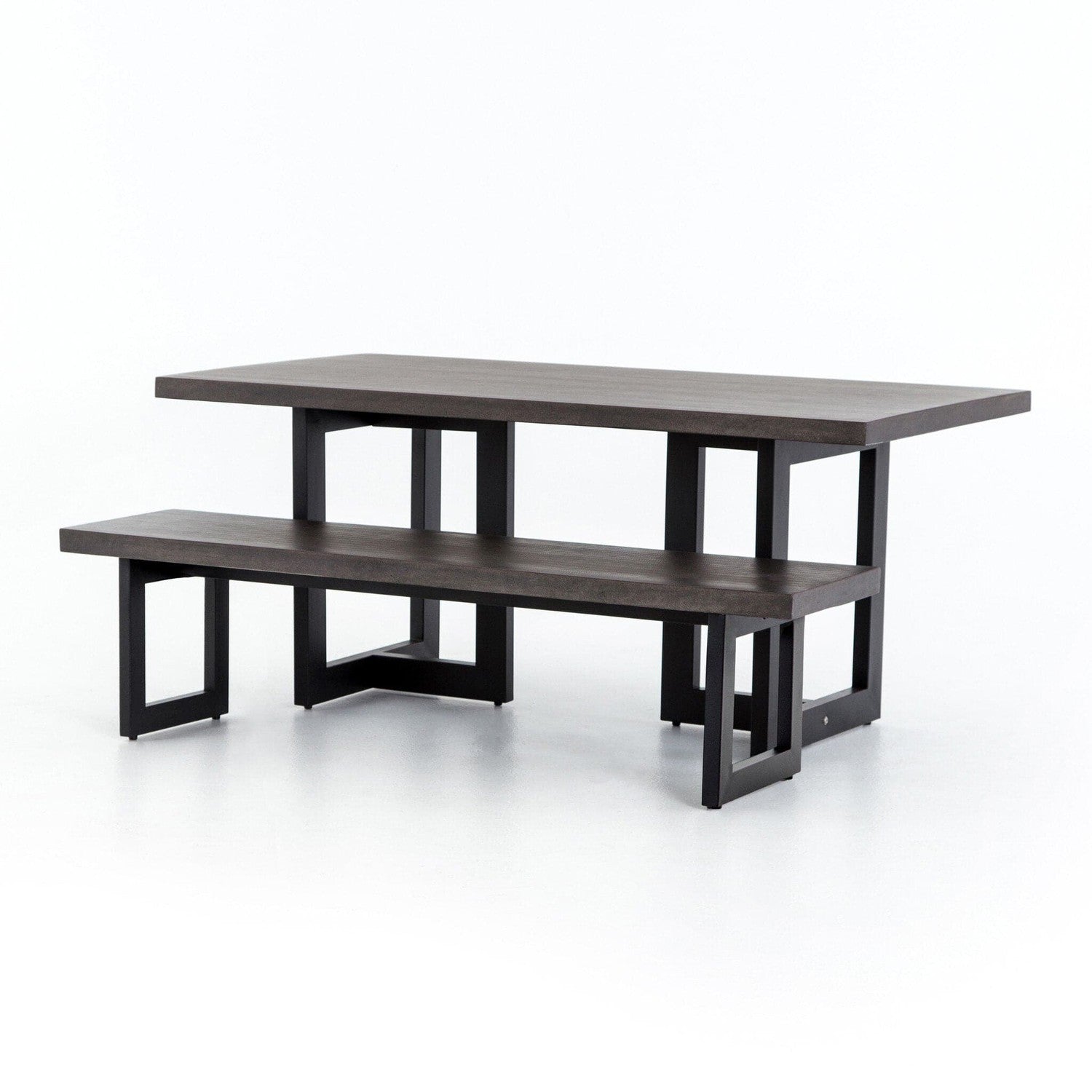 Judith Outdoor Dining Table - Black Lavastone