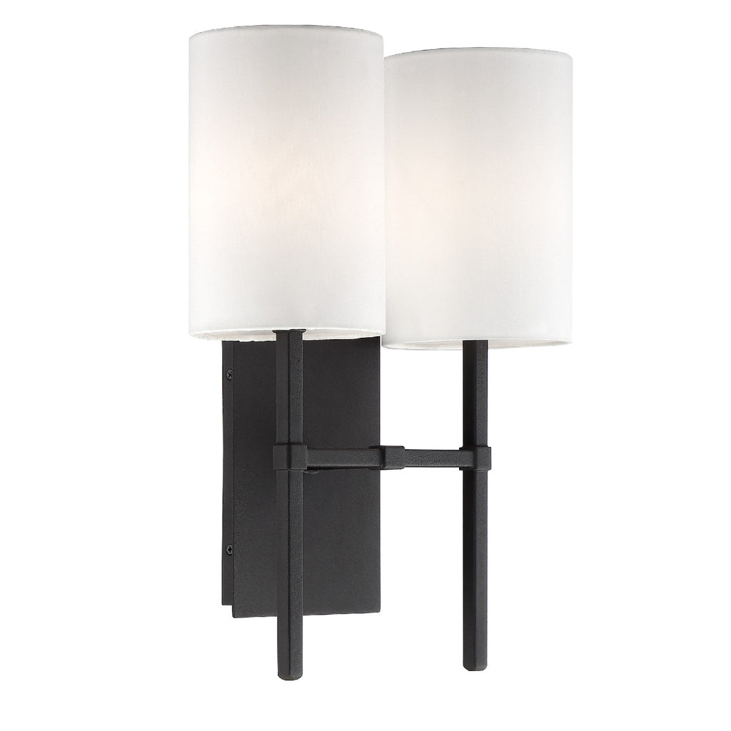 Veronica 2 Light Wall Mount-Crystorama Lighting Company-CRYSTO-VER-242-BF-Wall Lighting-3-France and Son