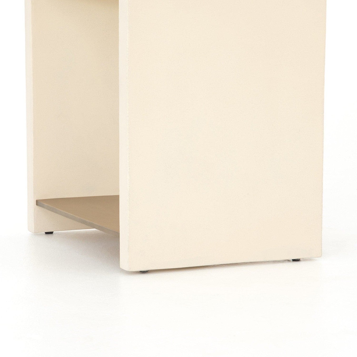 Hugo End Table - Parchment White