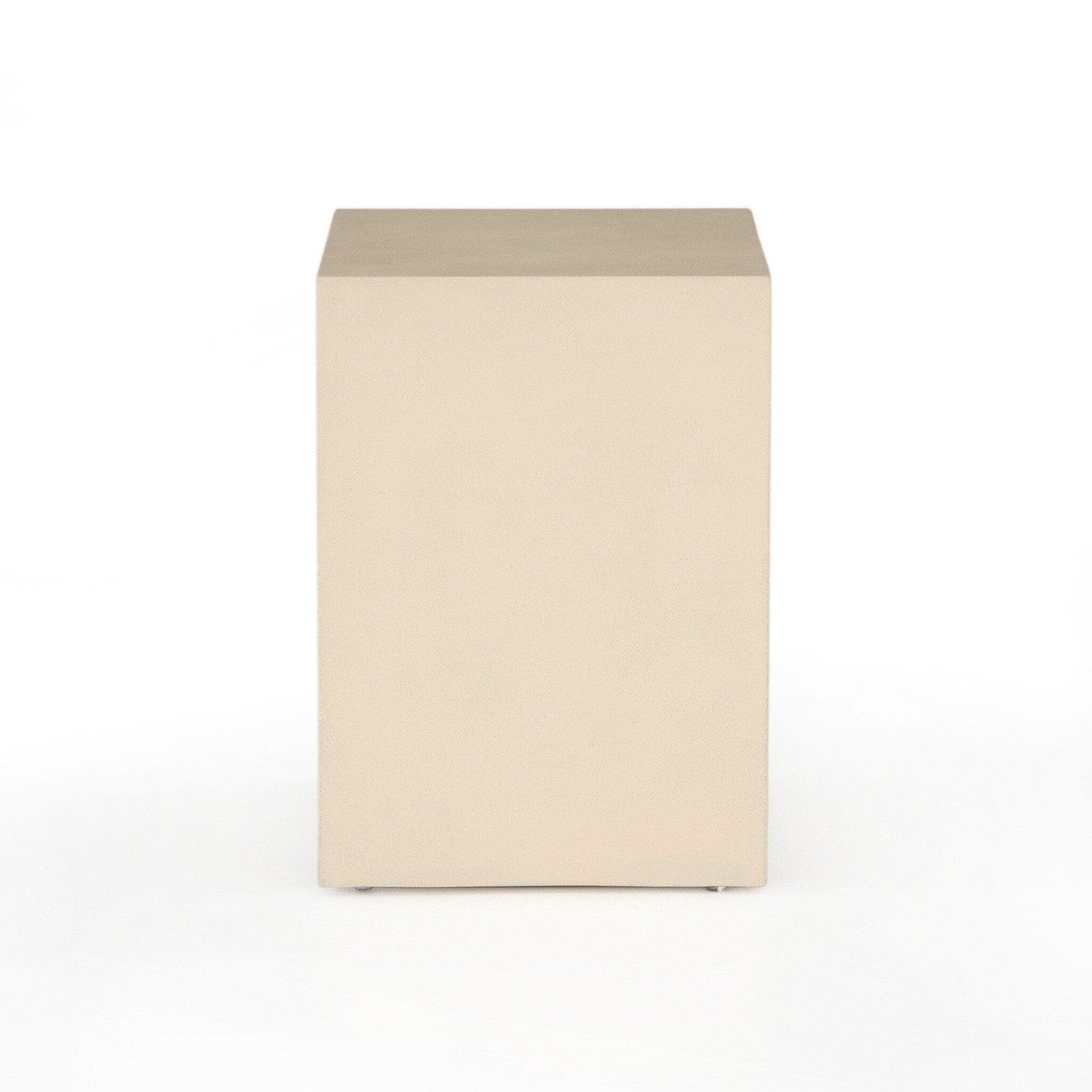 Hugo End Table - Parchment White