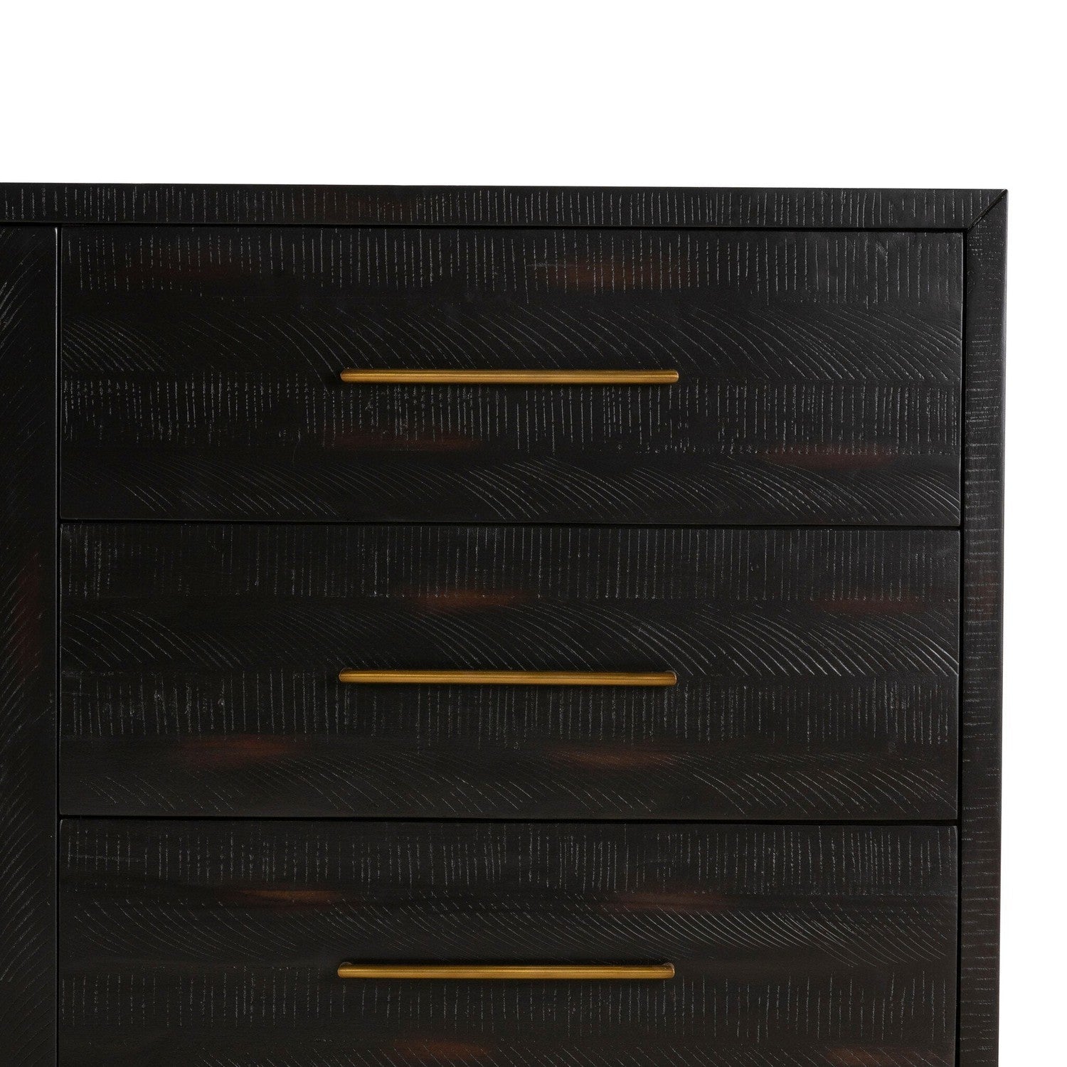 Suki Large Media Console - Burnished Black