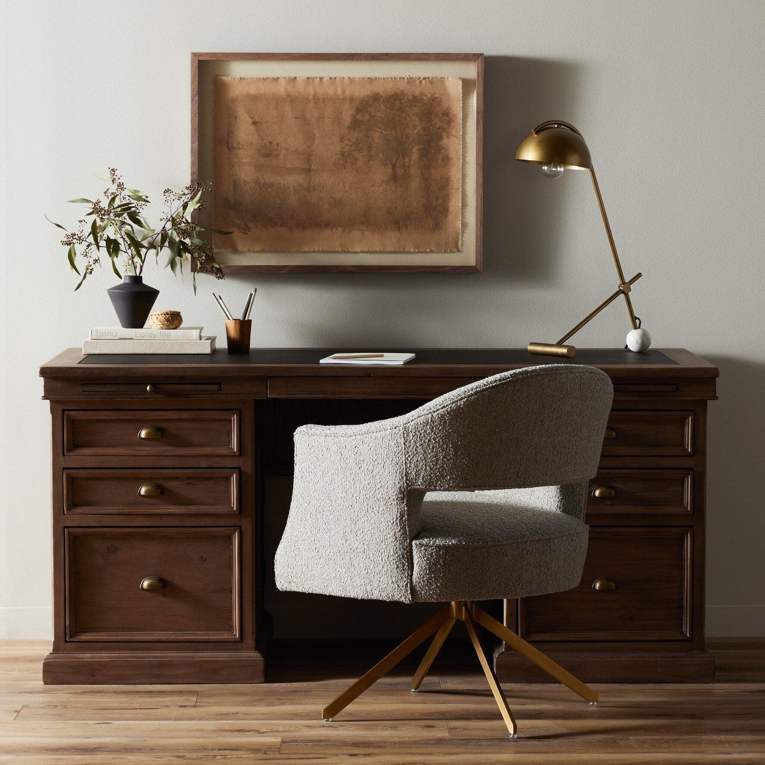 Lifestyle Large Desk - Sundried Ash