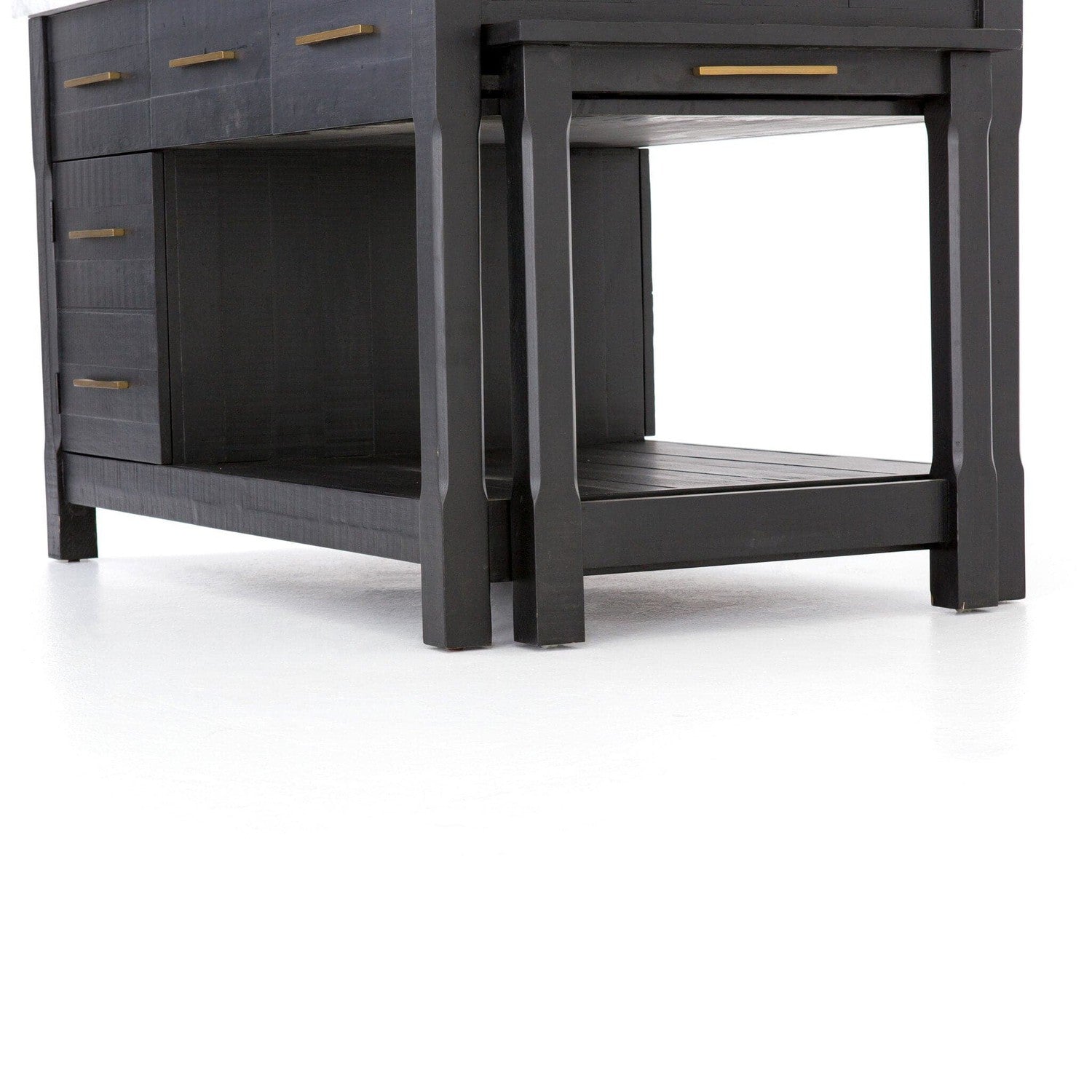 Ian Kitchen Island - Black Acacia