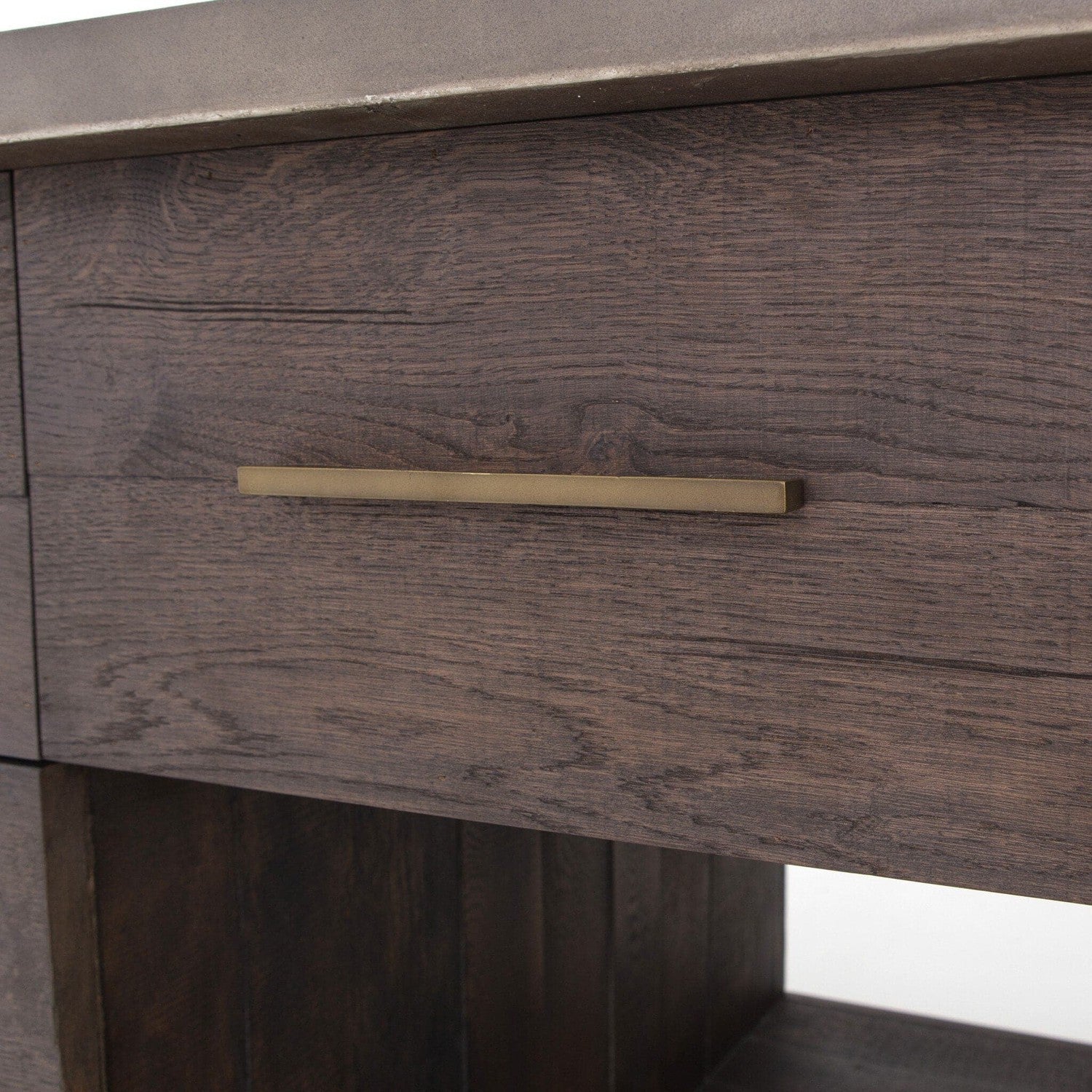 Ian Kitchen Island - Rubbed Black Oak Veneer