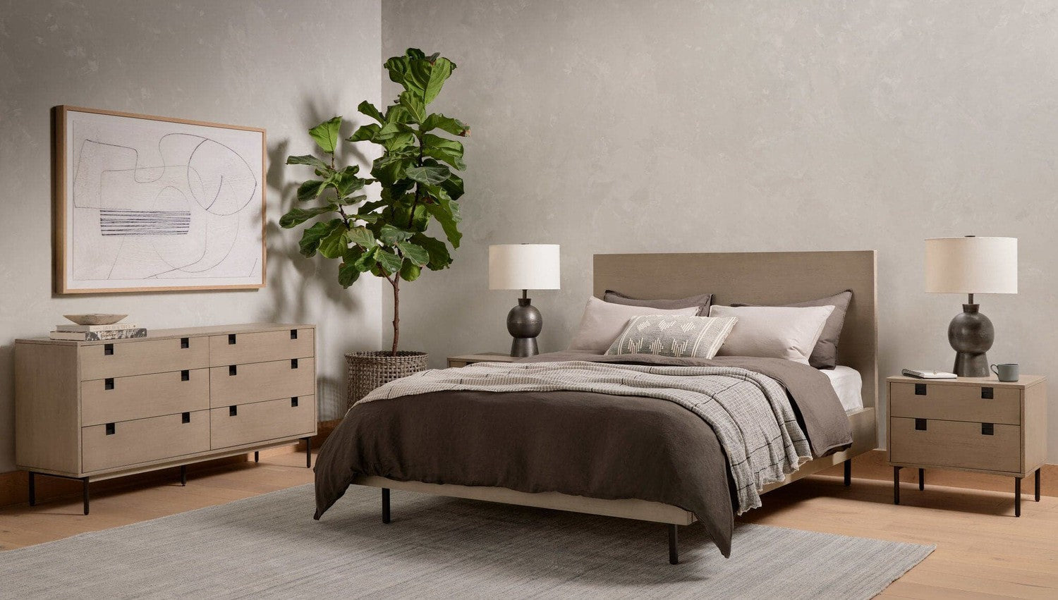 Carly 6 Drawer Dresser - Grey Wash Veneer