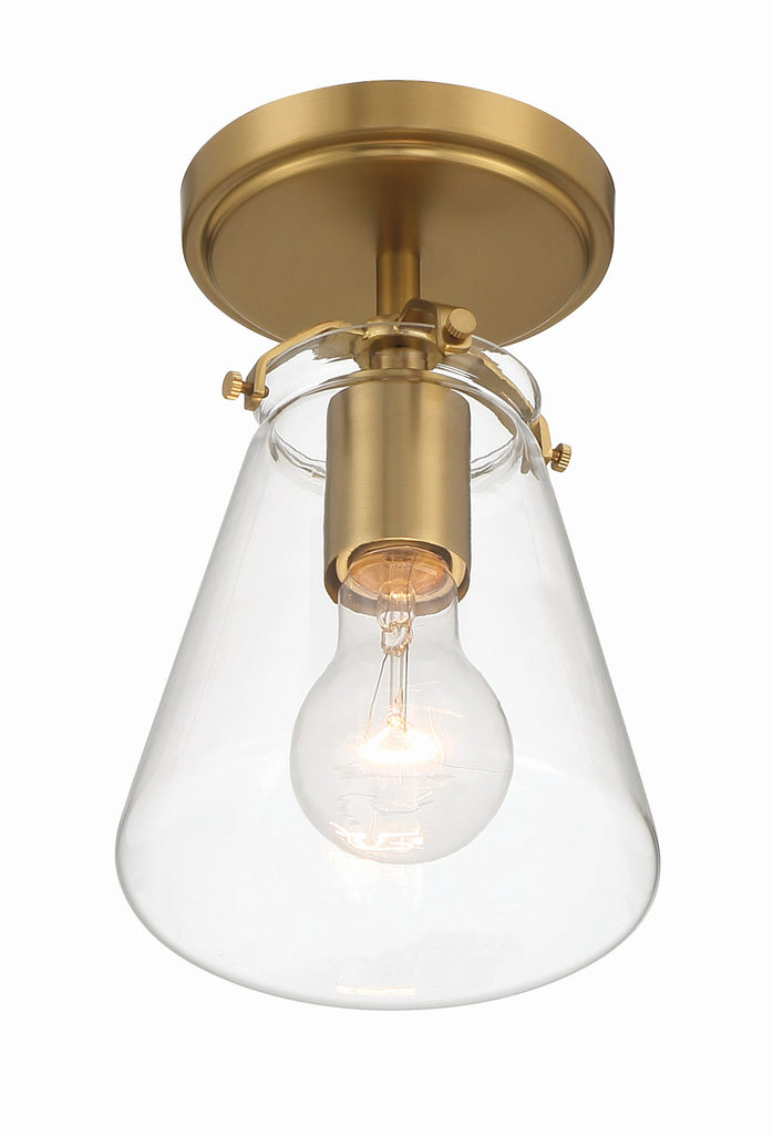 Voss 1 Light Semi Flush-Crystorama Lighting Company-CRYSTO-VSS-7002-LG_CEILING-Flush MountsLuxe Gold-2-France and Son