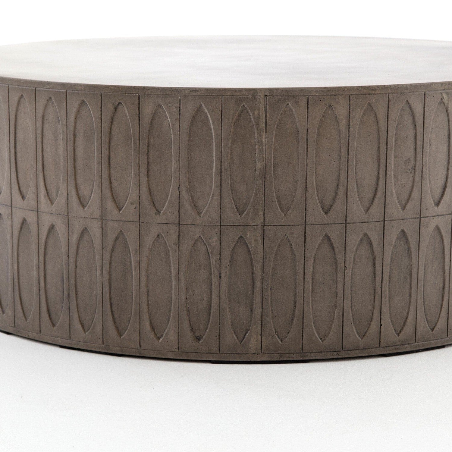 Colorado Drum Coffee Table - Grey Concrete