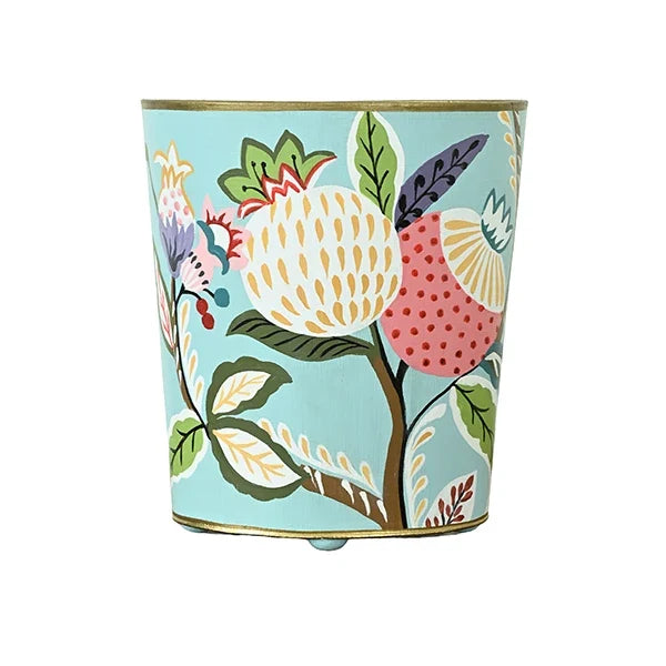 Blush Poppy Wastebasket