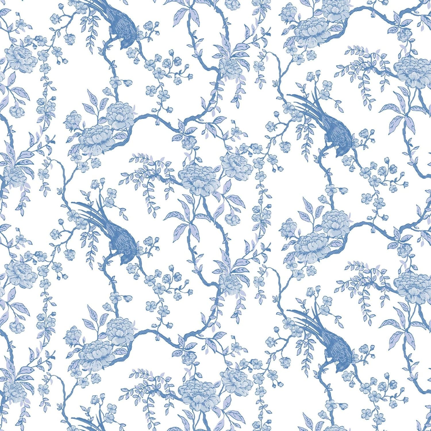 Birdsong Wallpaper-Mitchell Black-MITCHB-WC404-5-PM-10-Wall PaperPatterns Porcelain Blue-Premium Matte Paper-11-France and Son