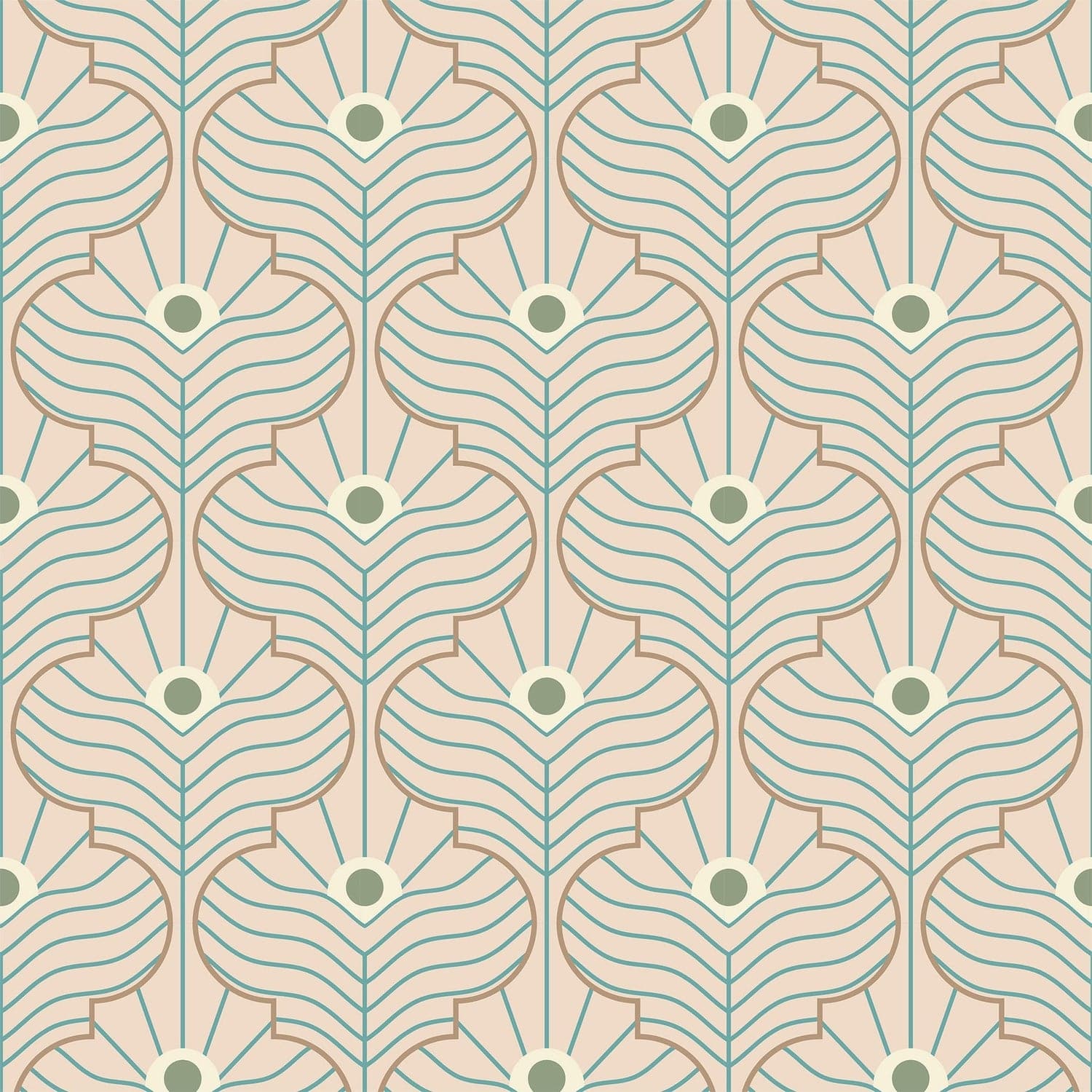 Moroccan Peacock Wallpaper-Mitchell Black-MITCHB-WC408-PK-PM-10-Wall PaperPatterns Pink Sands-Premium Matte Paper-10-France and Son