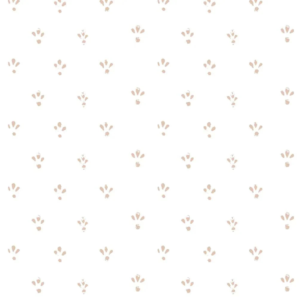 Fleur Wallpaper-Mitchell Black-MITCHB-WC413-PE-PM-10-Wall DecorPatterns Dusty Peach-Premium Matte Paper-7-France and Son