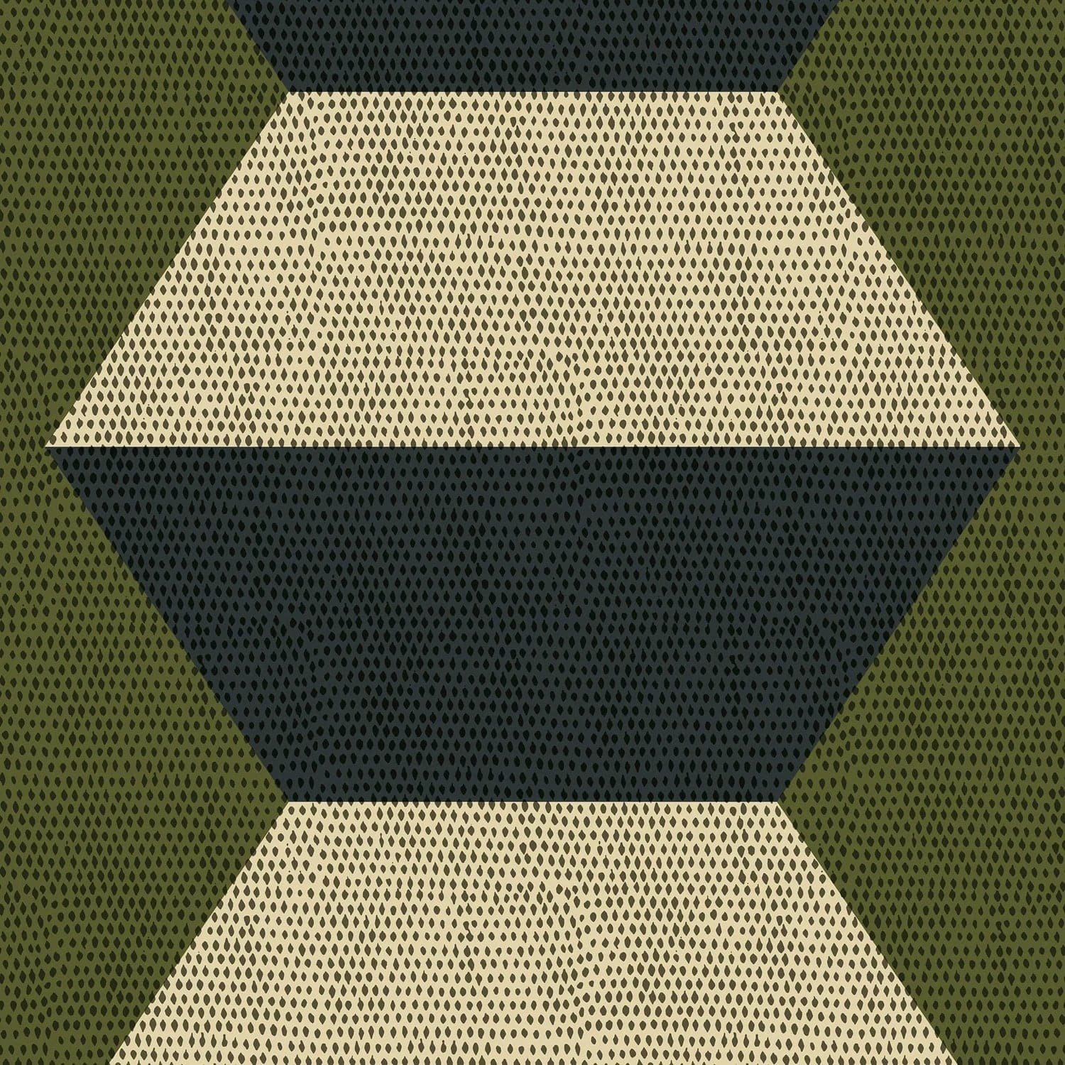 Infinity Blocks Wallpaper-Mitchell Black-MITCHB-WC419-OT-PM-10-Wall PaperPatterns Olive Taupe-Premium Matte Paper-5-France and Son