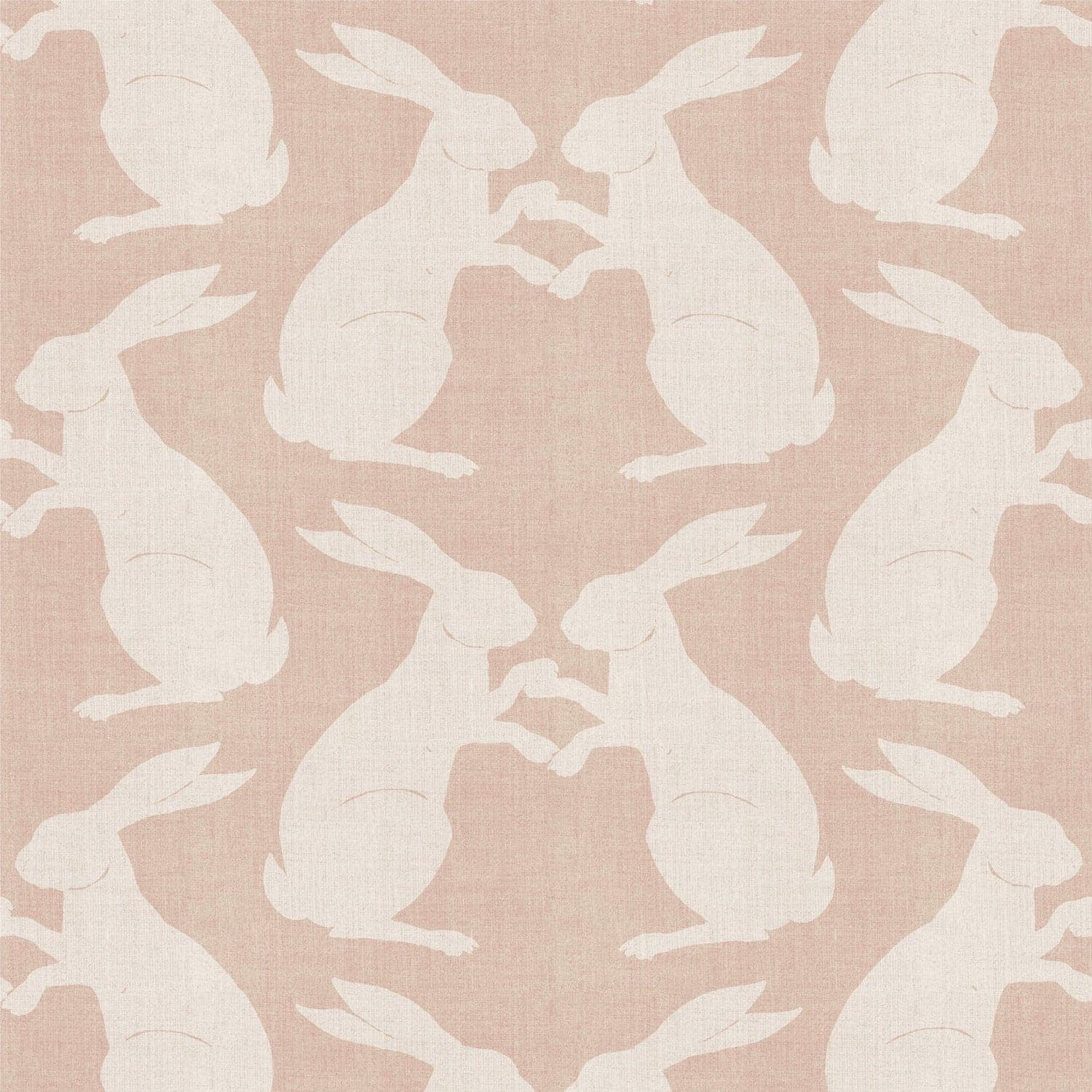 Paper Rabbits Wallpaper-Mitchell Black-MITCHB-WCB512-R-PM-10-Wall DecorPatterns Sunlit Rose-Premium Matte Paper-5-France and Son