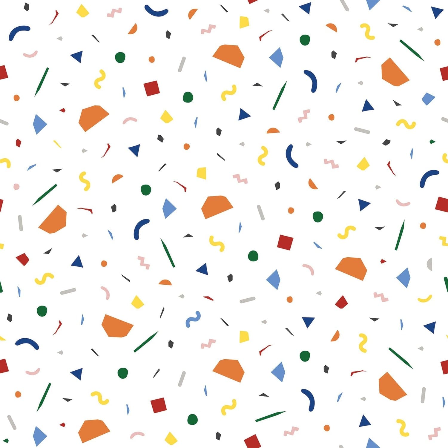 Confetti Wallpaper-Mitchell Black-MITCHB-WCPK103-WH-PM-10-Wall PaperPatterns White-Premium Matte Paper-6-France and Son