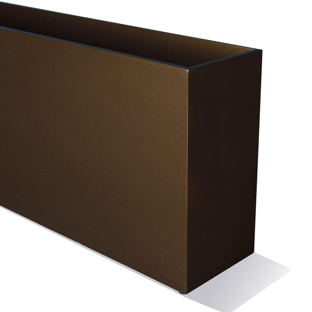 Rectangle 48"L Planter-Gold Leaf Design Group-GOLDL-WD8301-48-PlantersBronze Black-48"L x 7"W x 20"H-2-France and Son