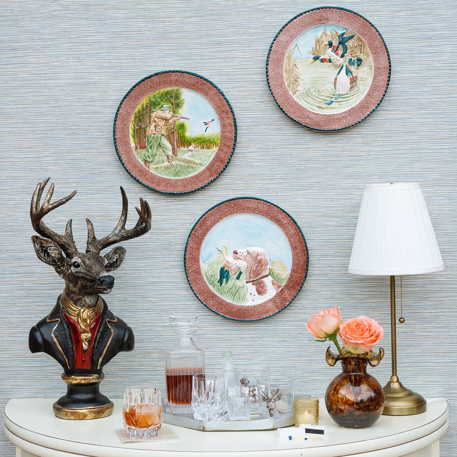 Wildlife Mallards Swimming Wall Plate