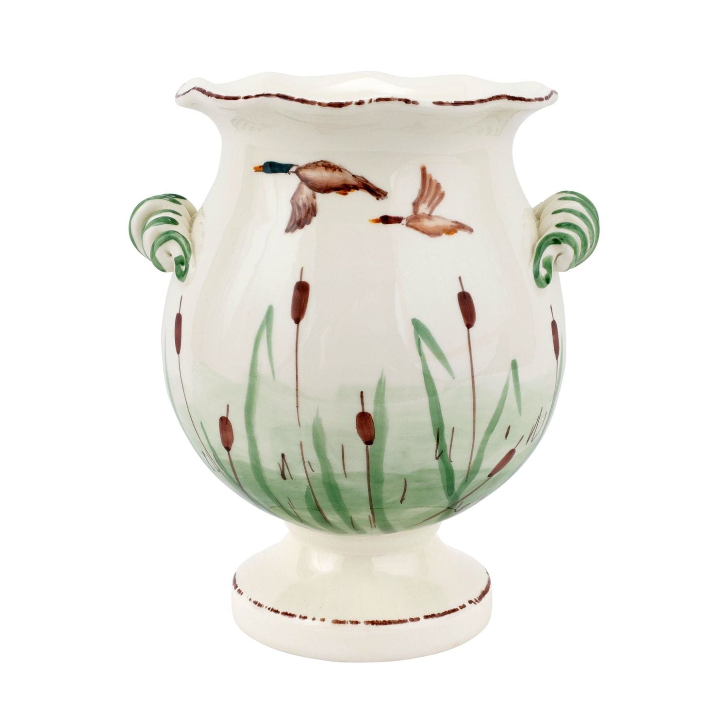 Wildlife Mallard Handled Cachepot