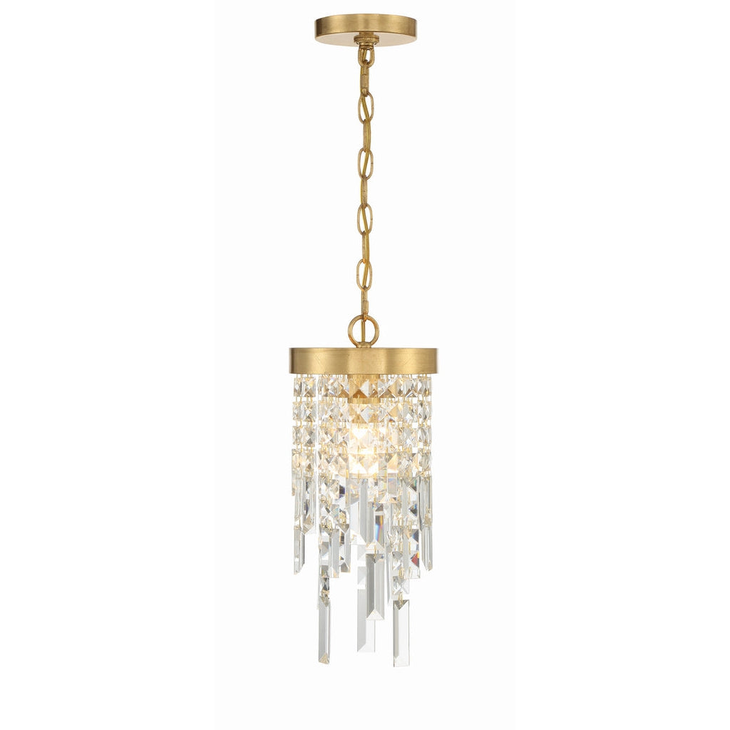 Winfield 1 Light Pendant-Crystorama Lighting Company-CRYSTO-WIN-210-GA-CL-MWP-Pendants-1-France and Son