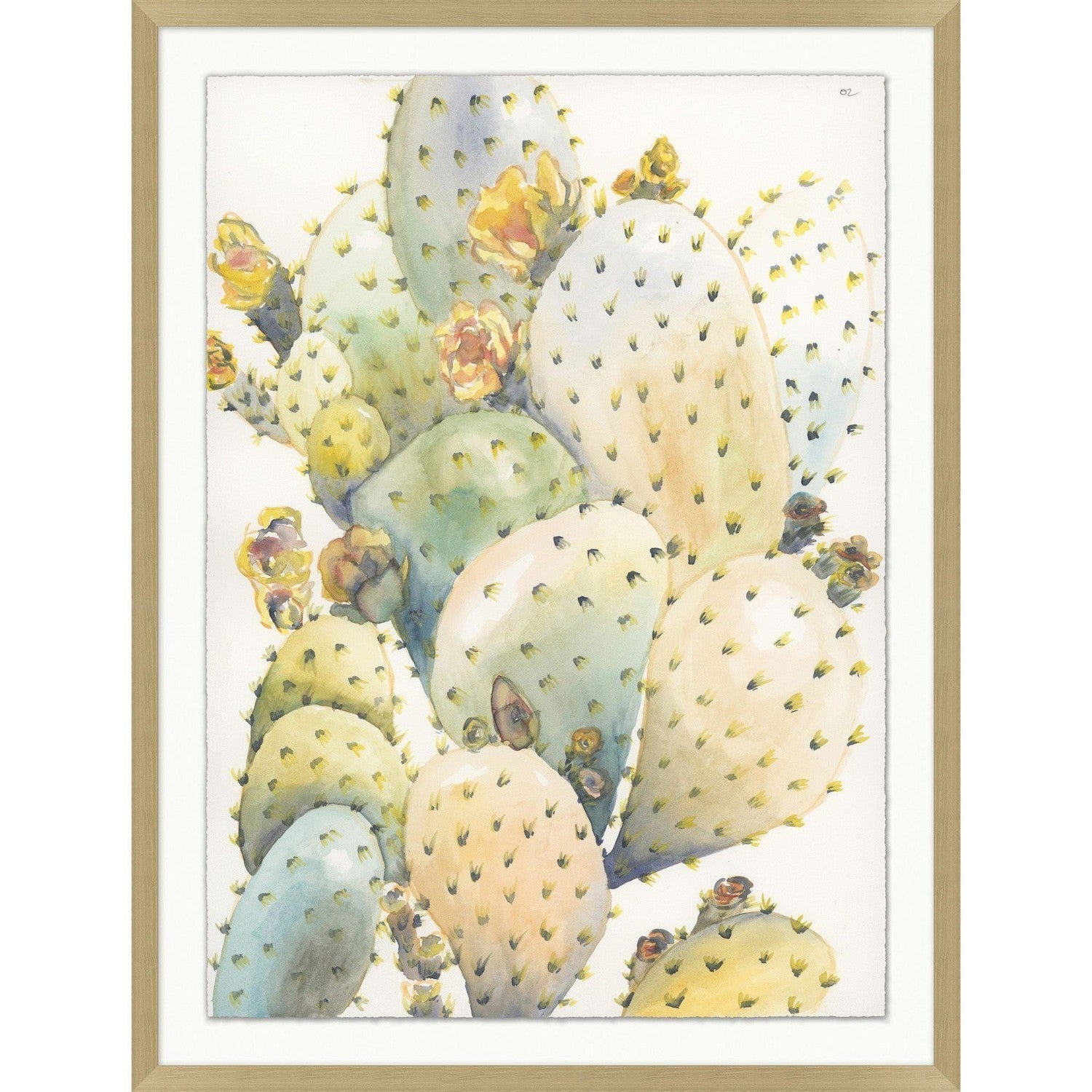 Prickly Pear Portrait 1-Wendover-WEND-WNT2180-Wall Art-1-France and Son