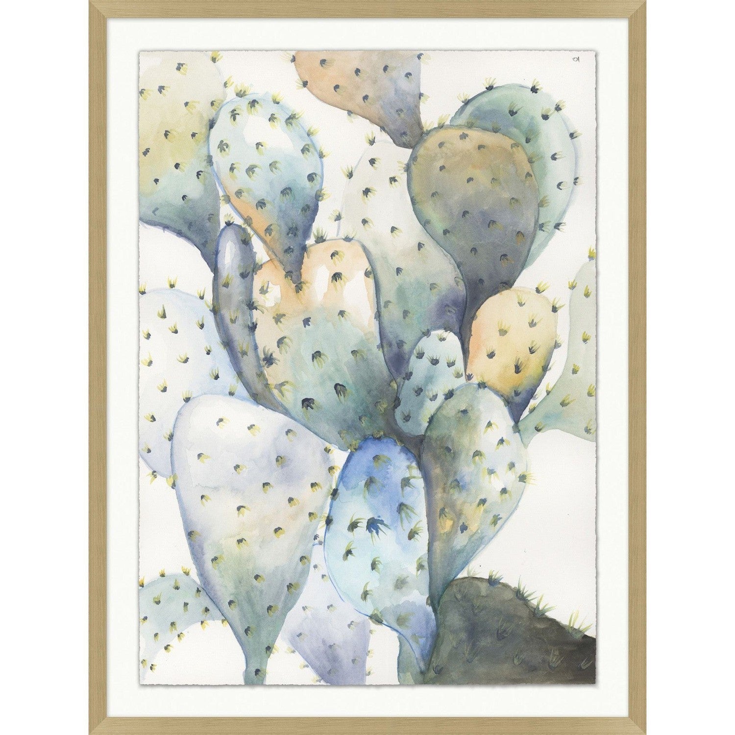 Prickly Pear Portrait 2-Wendover-WEND-WNT2181-Wall Art-1-France and Son