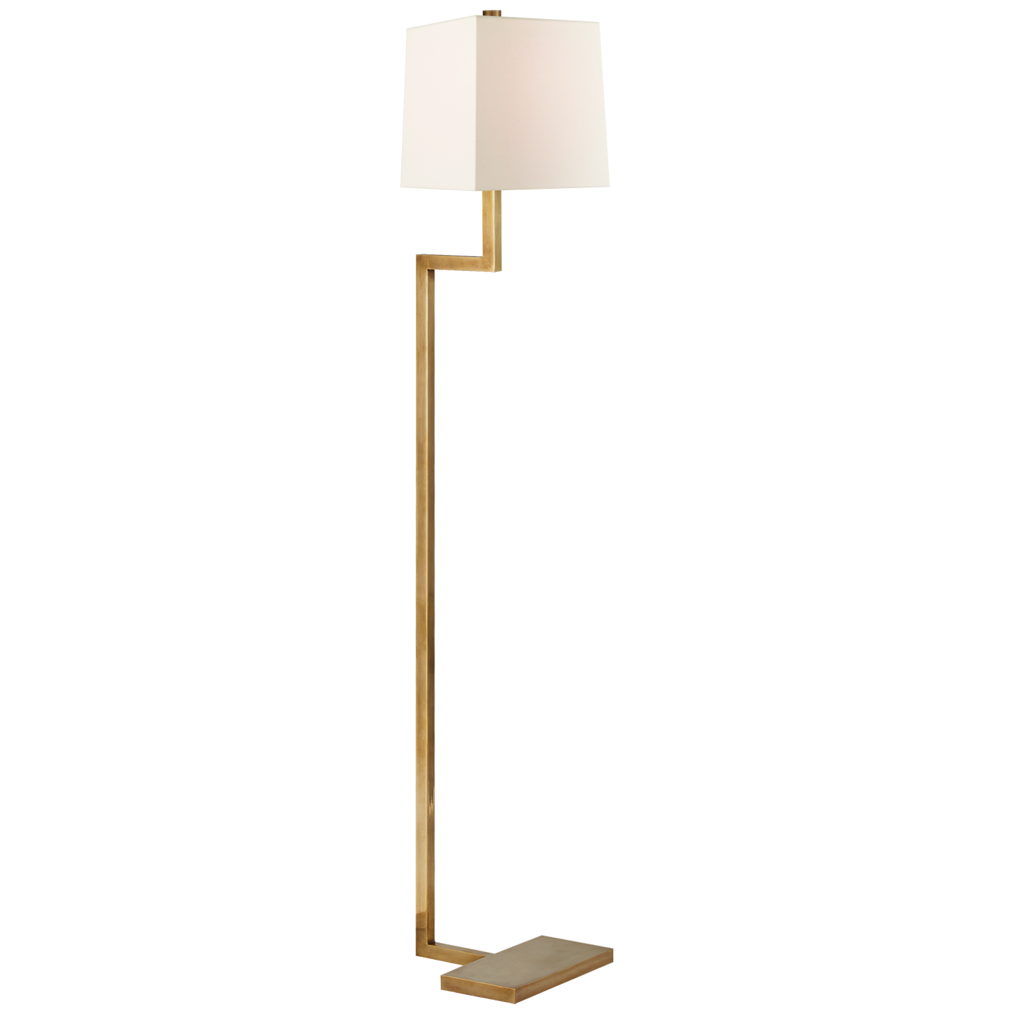 Aleandra Floor Lamp-Visual Comfort-VISUAL-ARN 1420HAB-L-Floor LampsHand-Rubbed Antique Brass-2-France and Son
