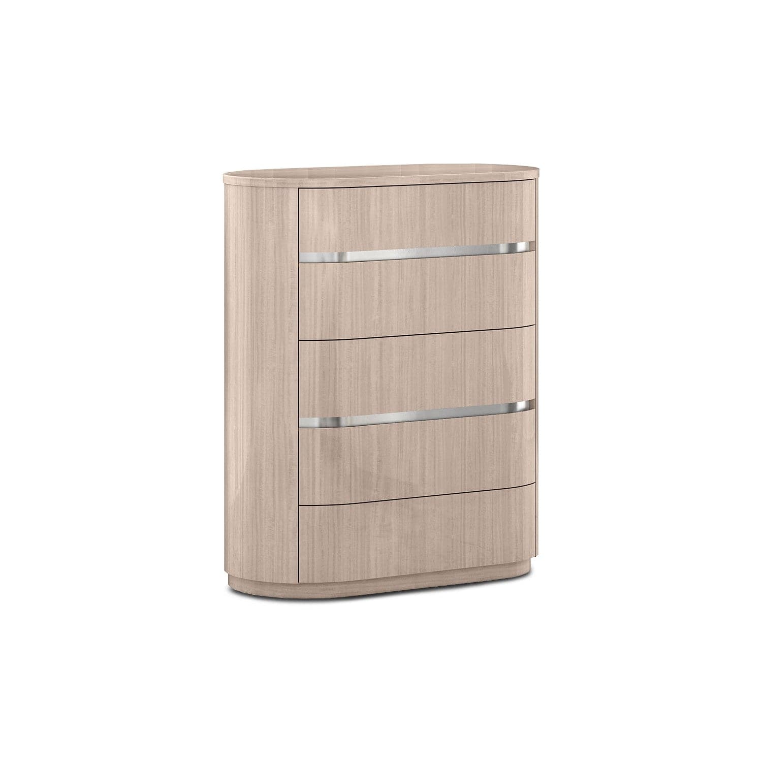 Waves Chest of Drawers-Whiteline Modern Living-WHITELINE-CD1753-BEI-Dressers-3-France and Son